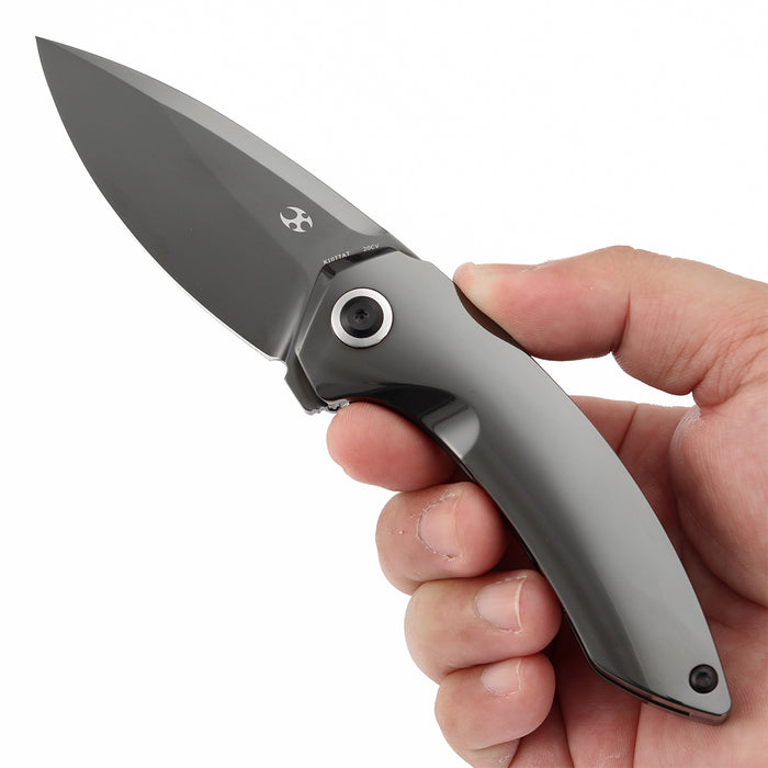 Kansept Knives ODD 21 K1077A7 CPM20CV Blade DLC Titanium Handale Frame Lock