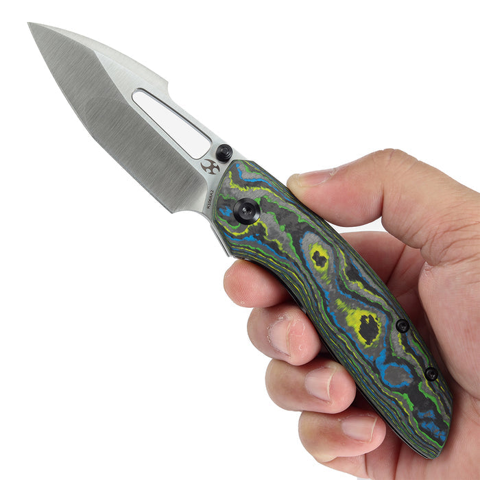 KANSEPT Link K1068A2 CPM 20CV Blade Carbon Fiber Blackwash Titanium Handle Frame Lock