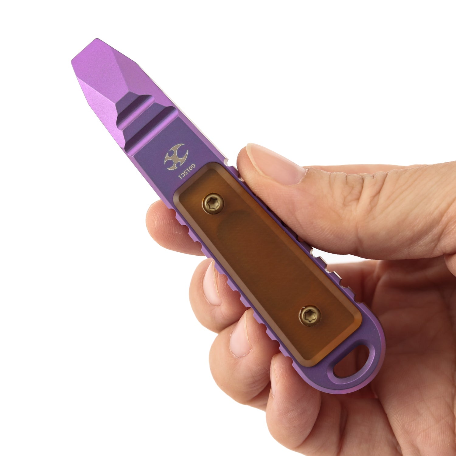 Kansept Kursor G015C1 Purple Anodized Titanium+PEI EDC Tool