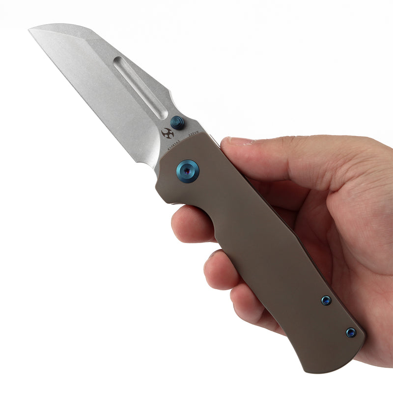 Kansept Dreadnaught K1082A3 CPM-S35VN Blade Titanium Handle Frame Lock Knife