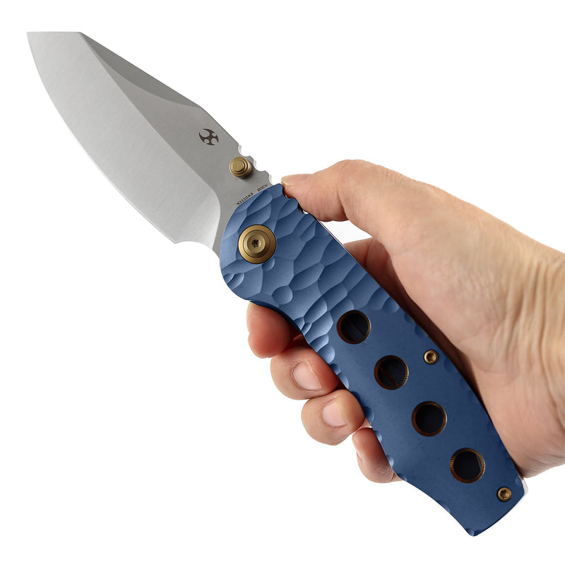 Kansept Caveman K1110A5 CPM-20CV Blade Titanium Handle Frame Lock Folding Knife
