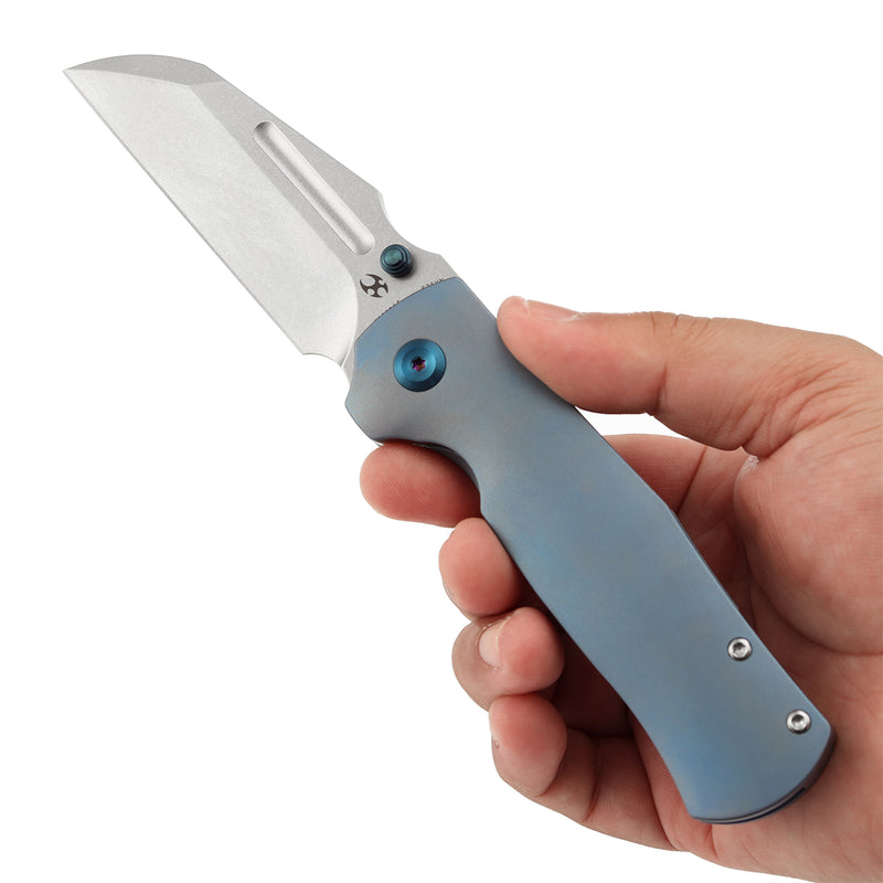 Kansept Dreadnaught K1082A5 CPM-S35VN Blade Titanium Handle Frame Lock Knife