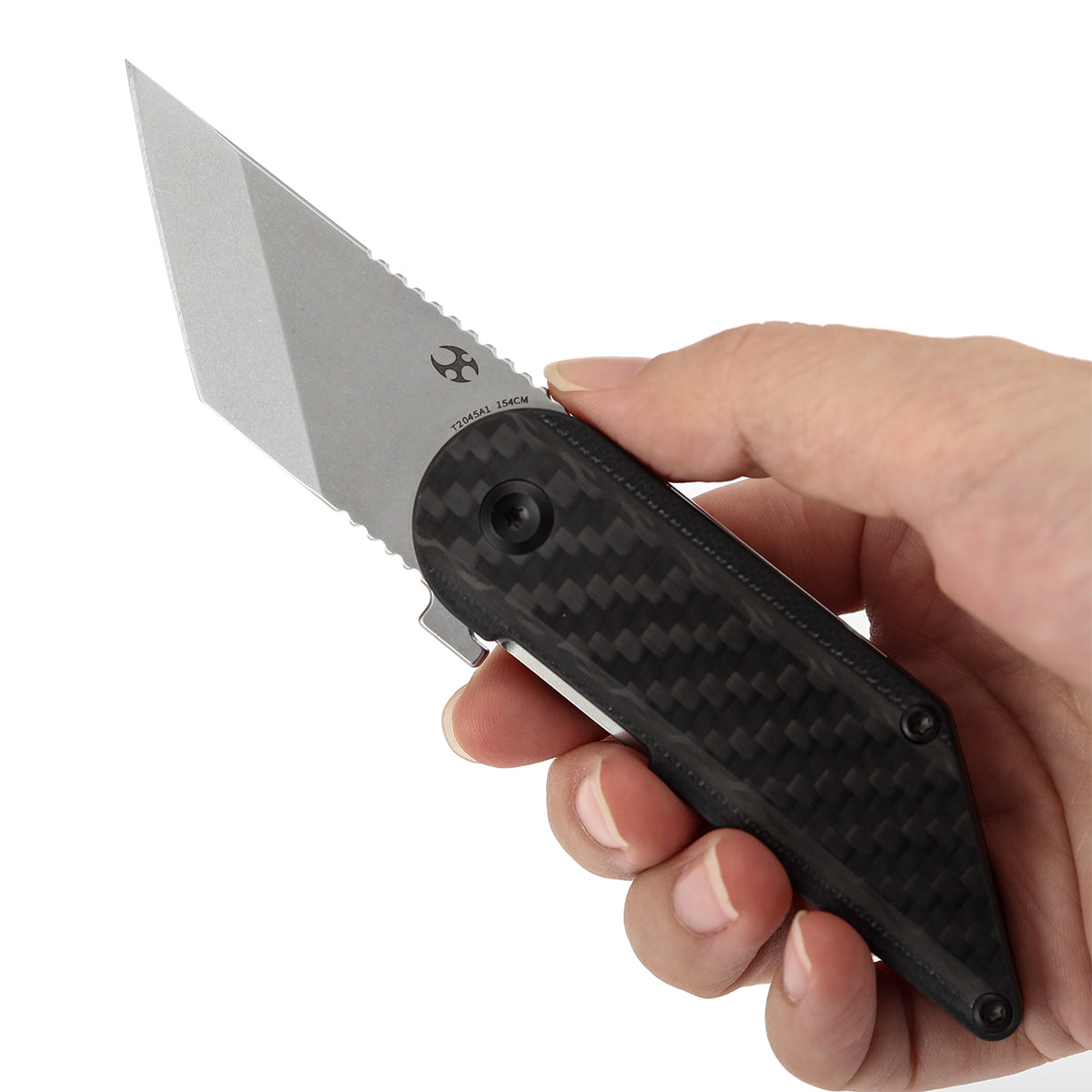 Kansept Dash T2045A1 154CM Blade Twill Carbon Fiber & G10 Handle Liner Lock Folding Knife