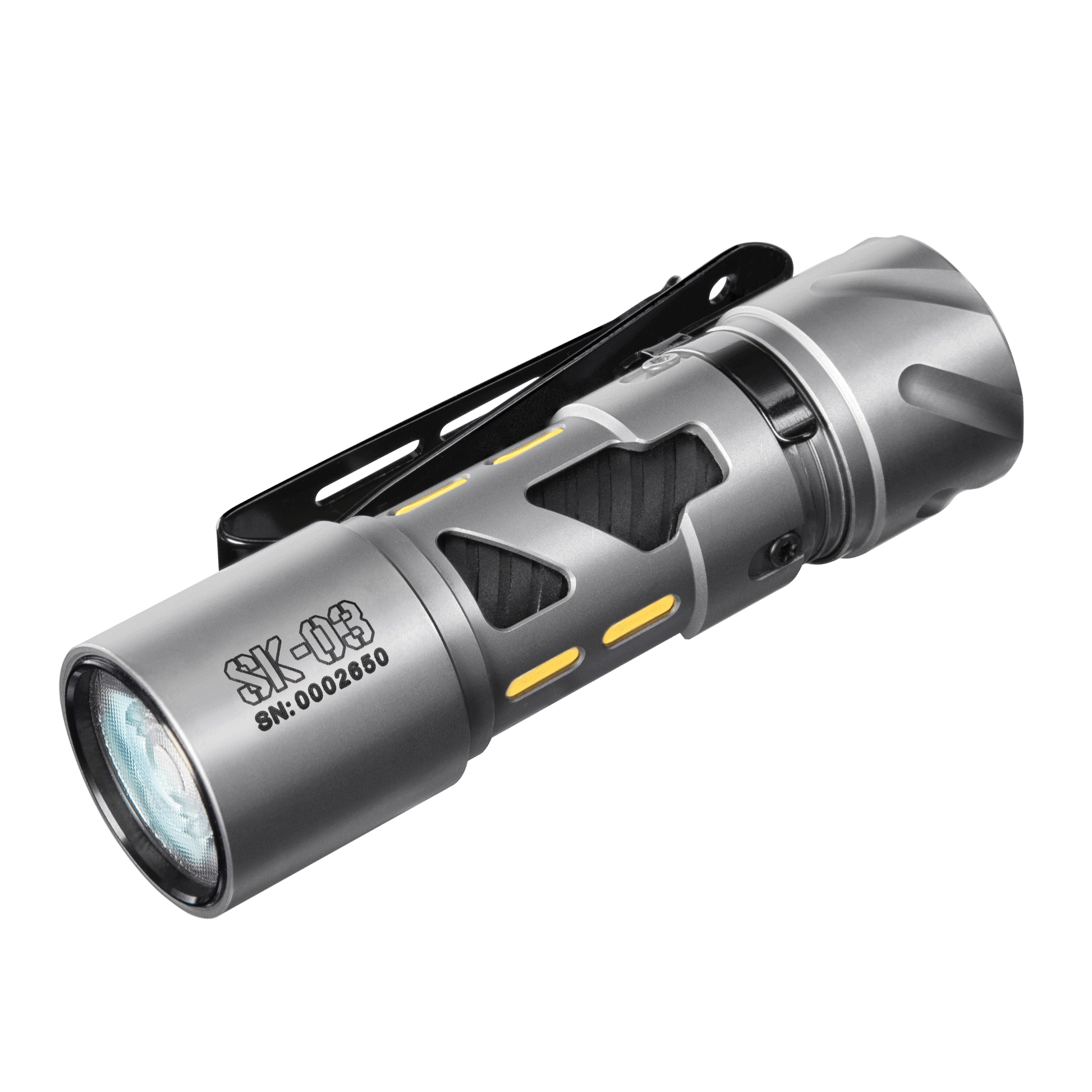 LOOP GEAR SK03 Stainless Steel Sandblast LED Flashlight 1000Lumens 120 Meters