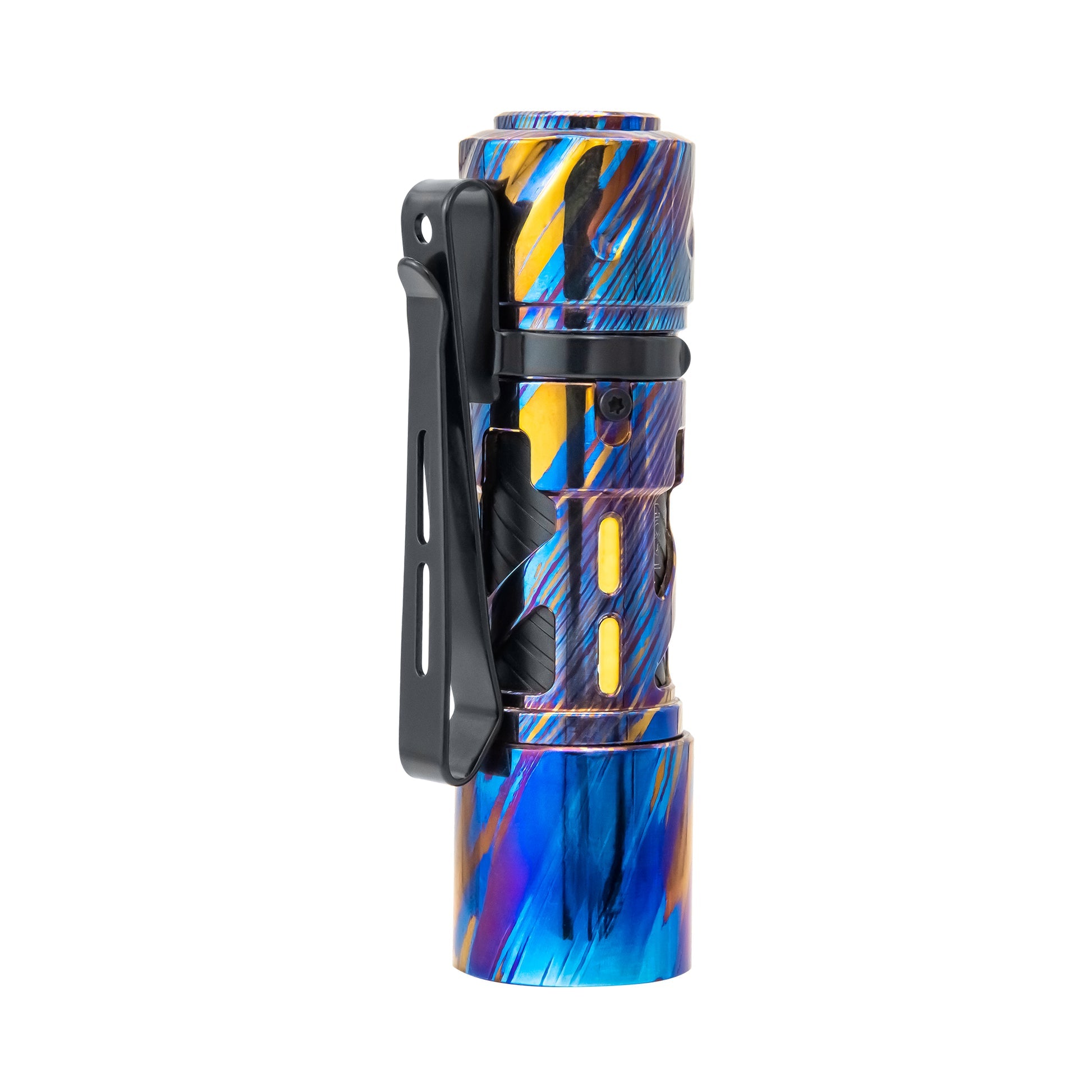 LOOP GEAR SK03 Titanium Damascus LED Flashlight Nichia 519A 4000K