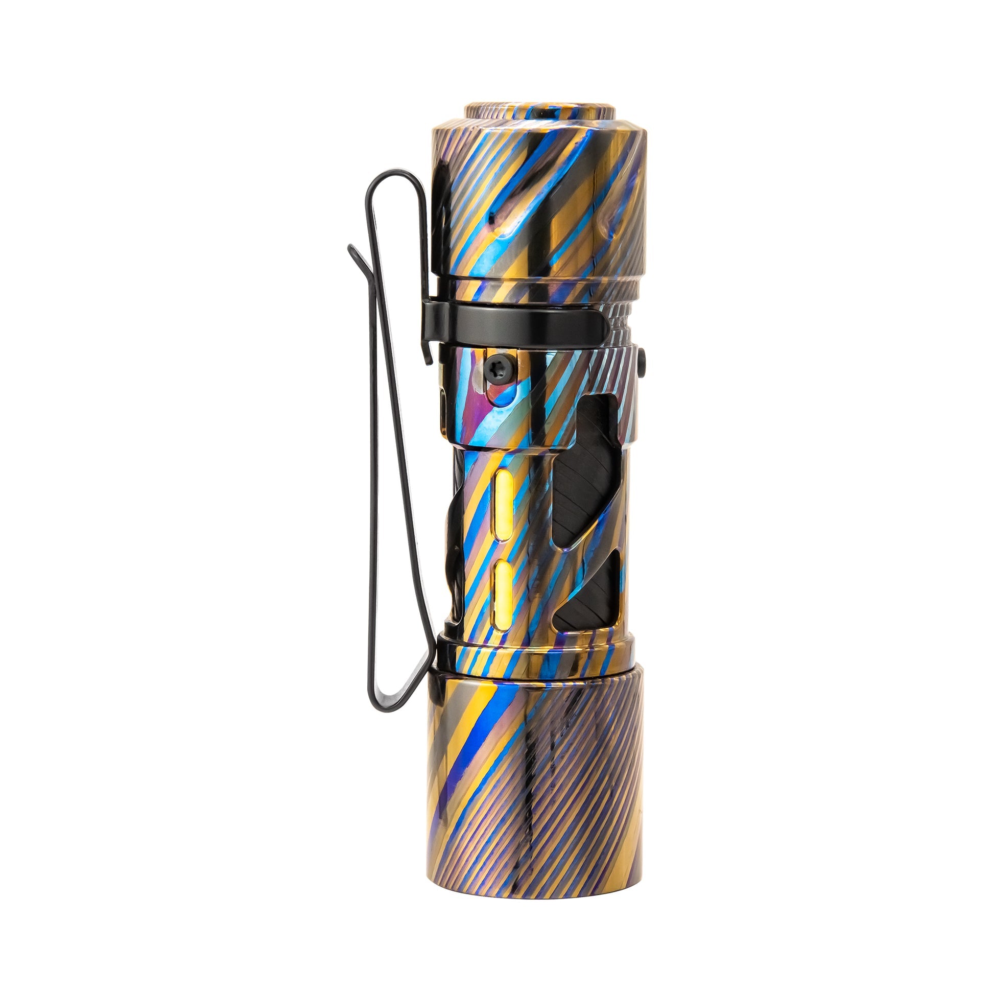 LOOP GEAR SK03 Zirconium Damascus LED Flashlight Nichia 519A 4000K