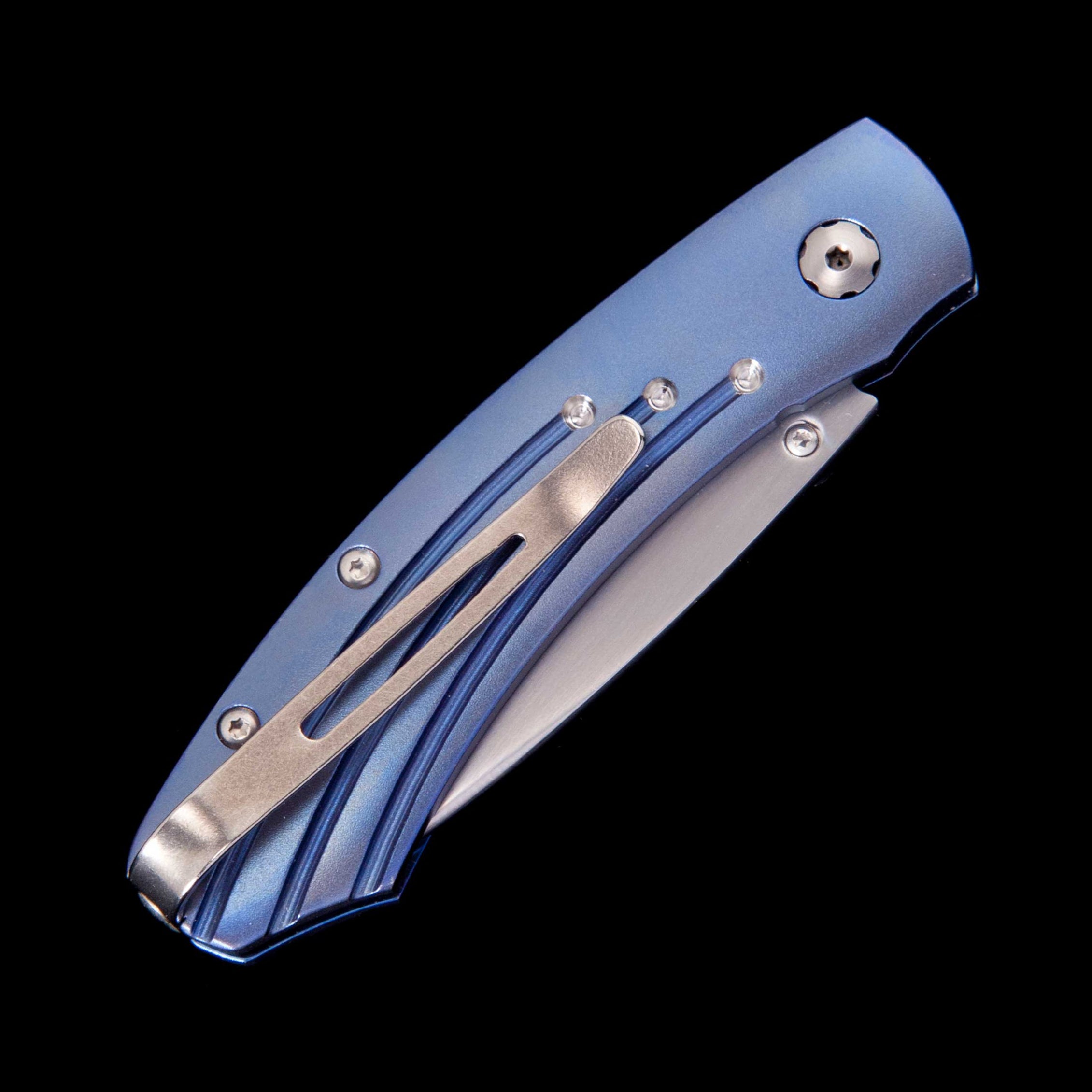 William Henry B09 MERCURY ZDP-189 Blade Titanium Handle Button Lock Pocket Knife