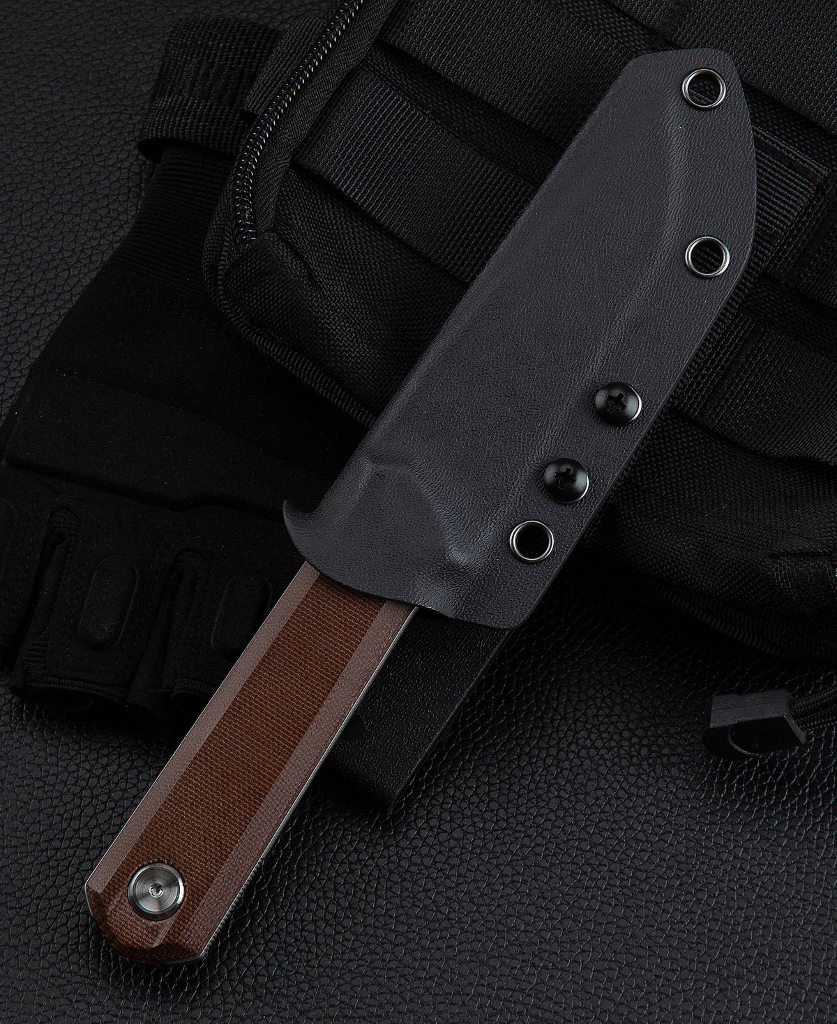 Bestech Hedron BFK02D D2 Blade Micarta Handle Fixed Blade Knife