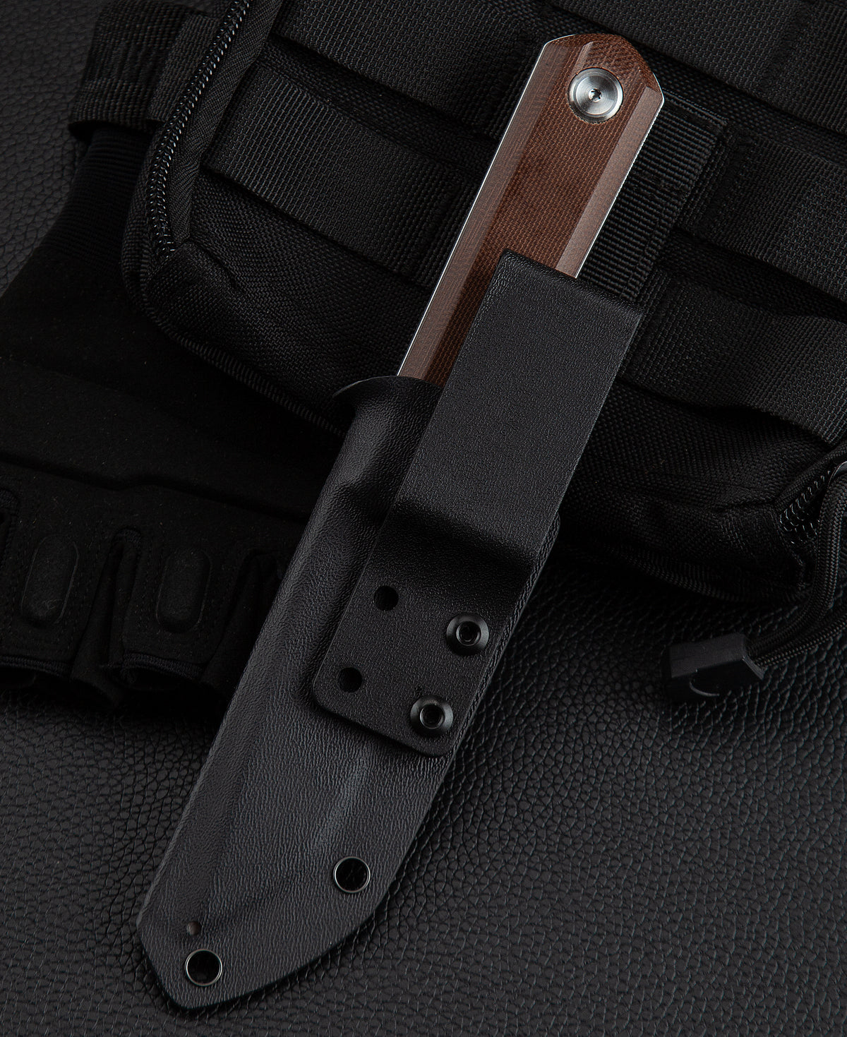 Bestech Hedron BFK02D D2 Blade Micarta Handle Fixed Blade Knife