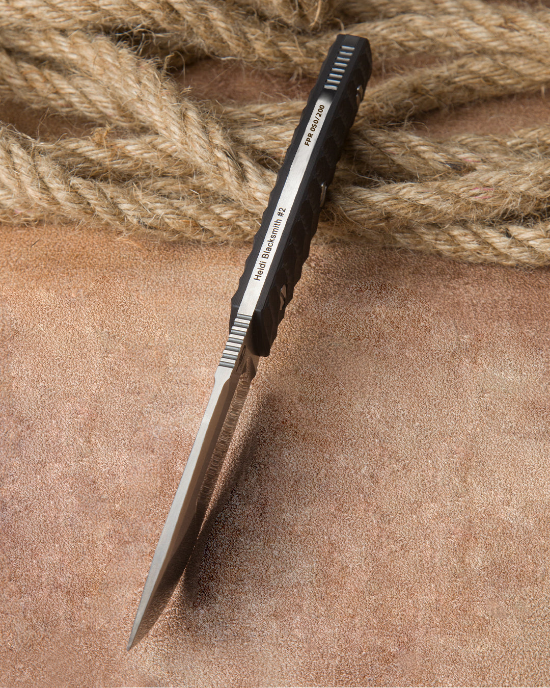 Bestech HEIDI BLACKSMITH#2 BFK04A CPM-S35VN Blade Carbon Fiber Handle Fixed Blade Knife