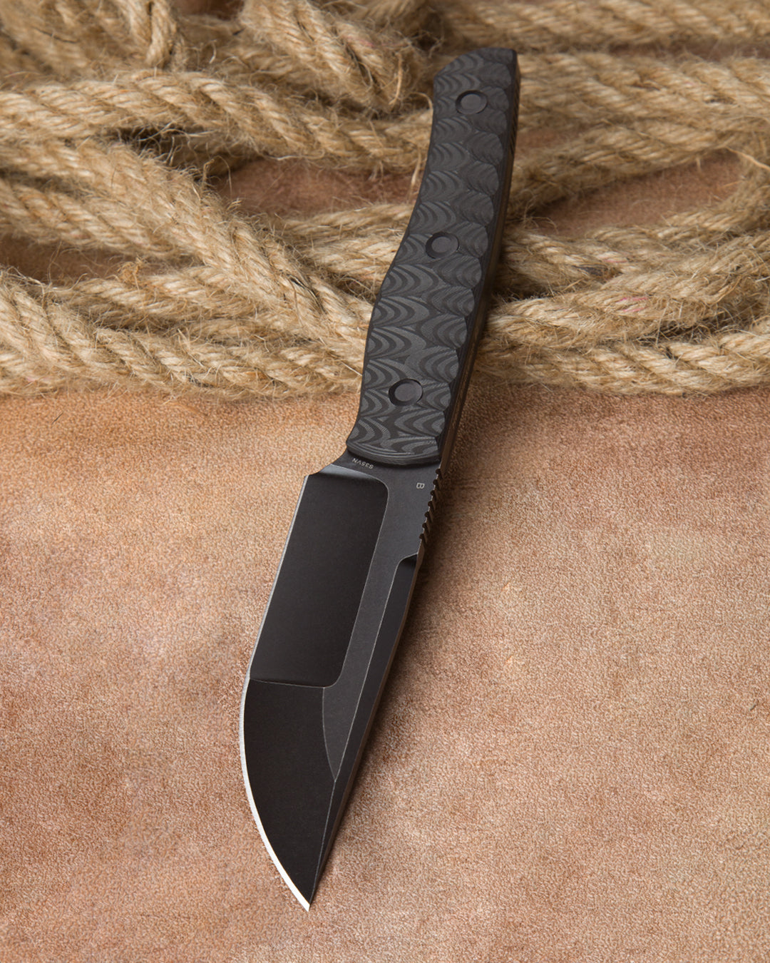 Bestech HEIDI BLACKSMITH#2 BFK04B CPM-S35VN Blade Carbon Fiber Handle Fixed Blade Knife