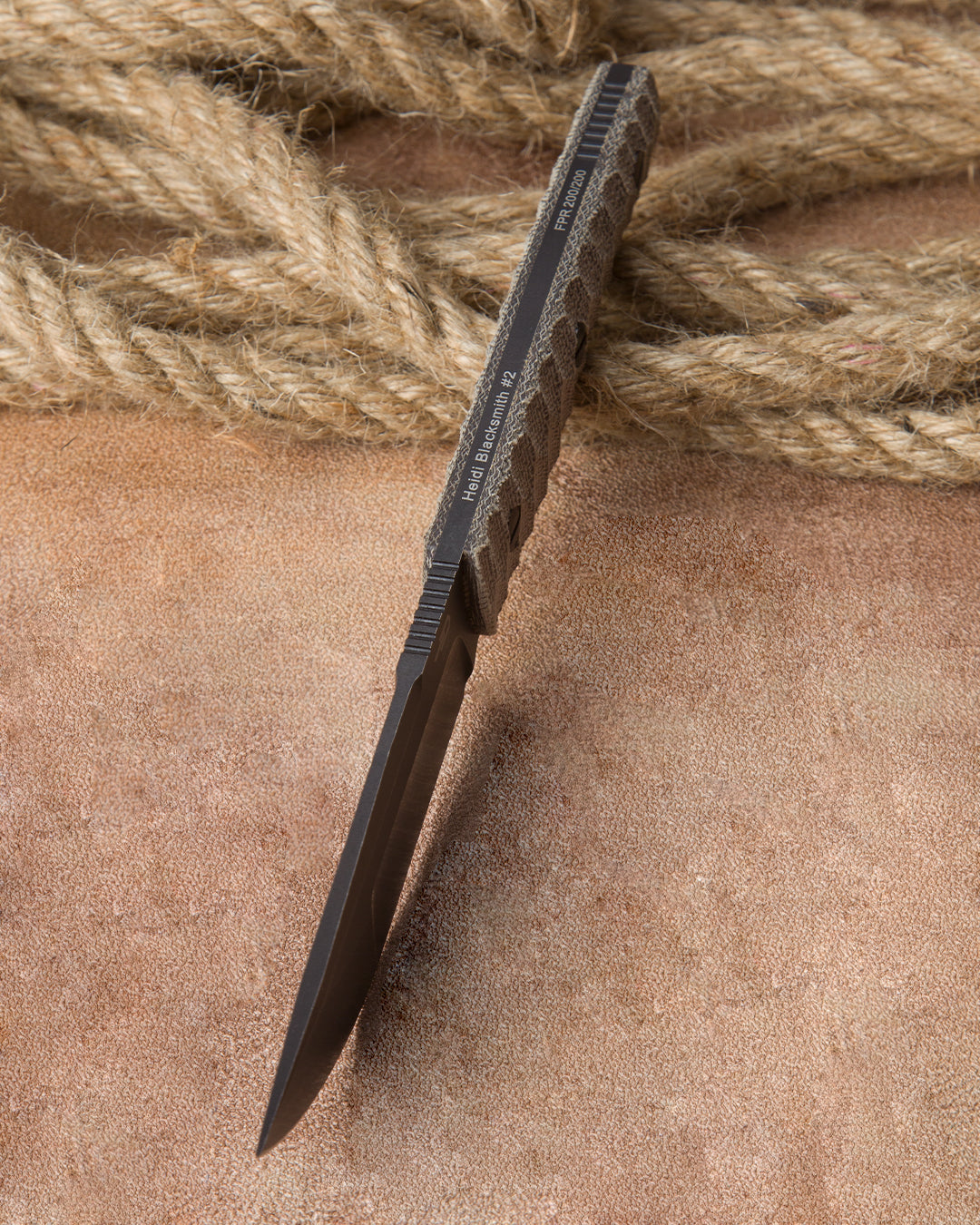 Bestech HEIDI BLACKSMITH#2 BFK04D CPM-S35VN Blade Micarta Handle Fixed Blade Knife