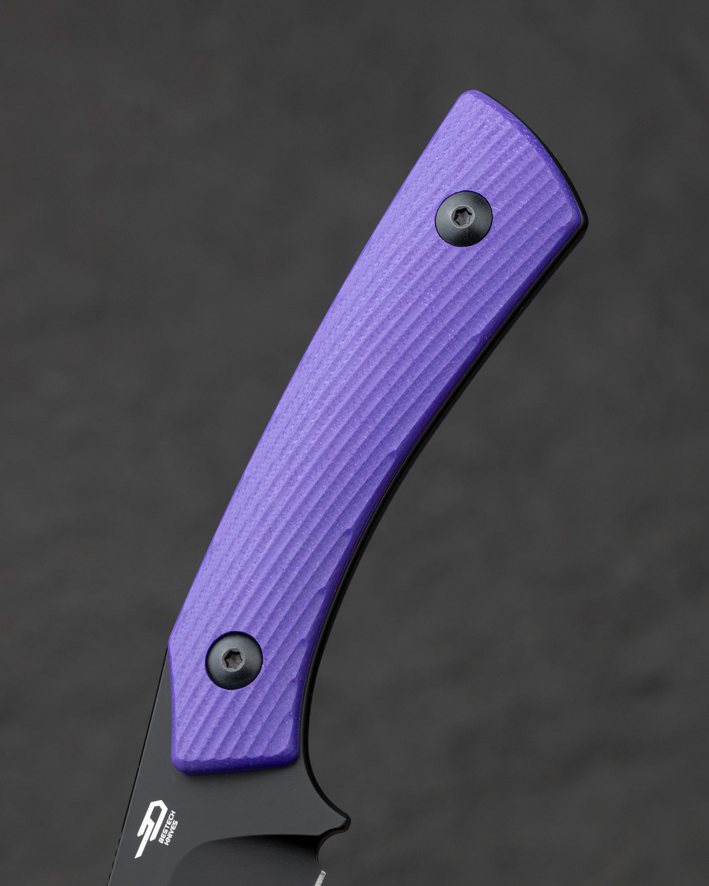 Bestech Step BFK06C D2 Blade Purple G10 Handle with Kydex Sheath Fixed Blade Knife