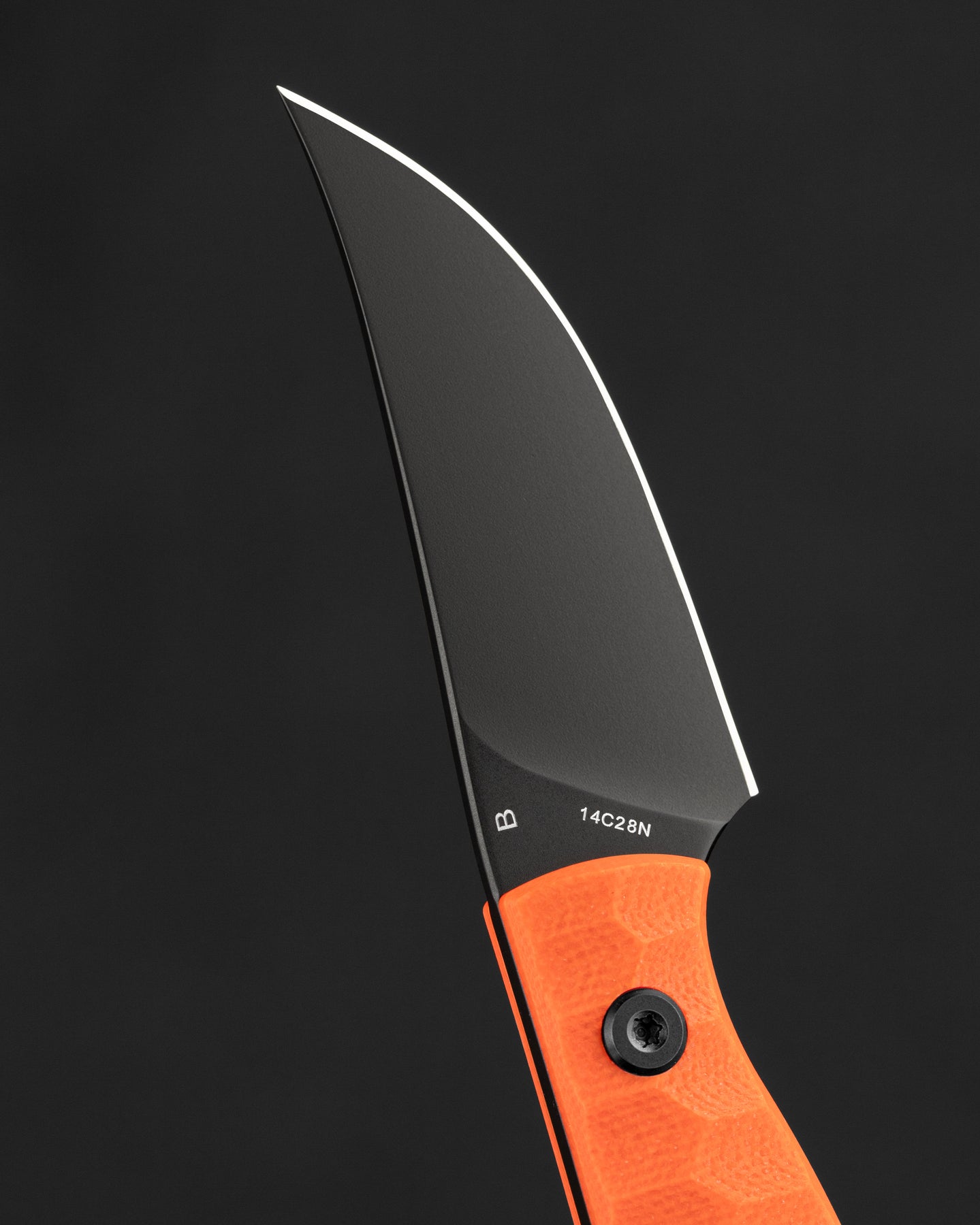 Bestech HEIDI BLACKSMITH#3 BFK08B 14C28N Blade Orange G10 Handle Fixed Blade Knife