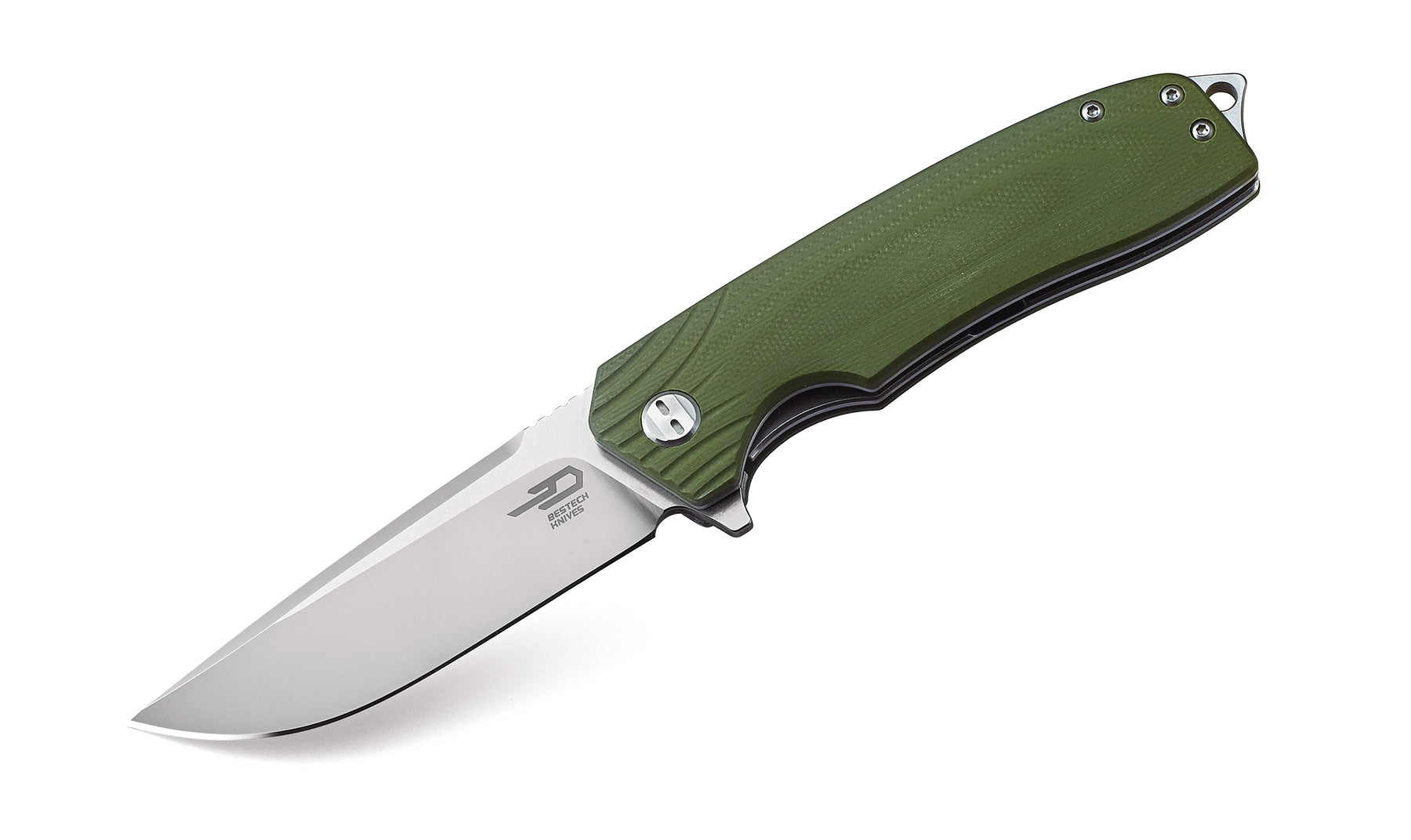 Bestech Lion BG01B D2 Blade Army Green G10 Handle Liner Lock Folding Knife
