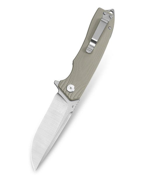Bestech Lion BG01C D2 Blade Beige G10 Handle Liner Lock Folding Knife