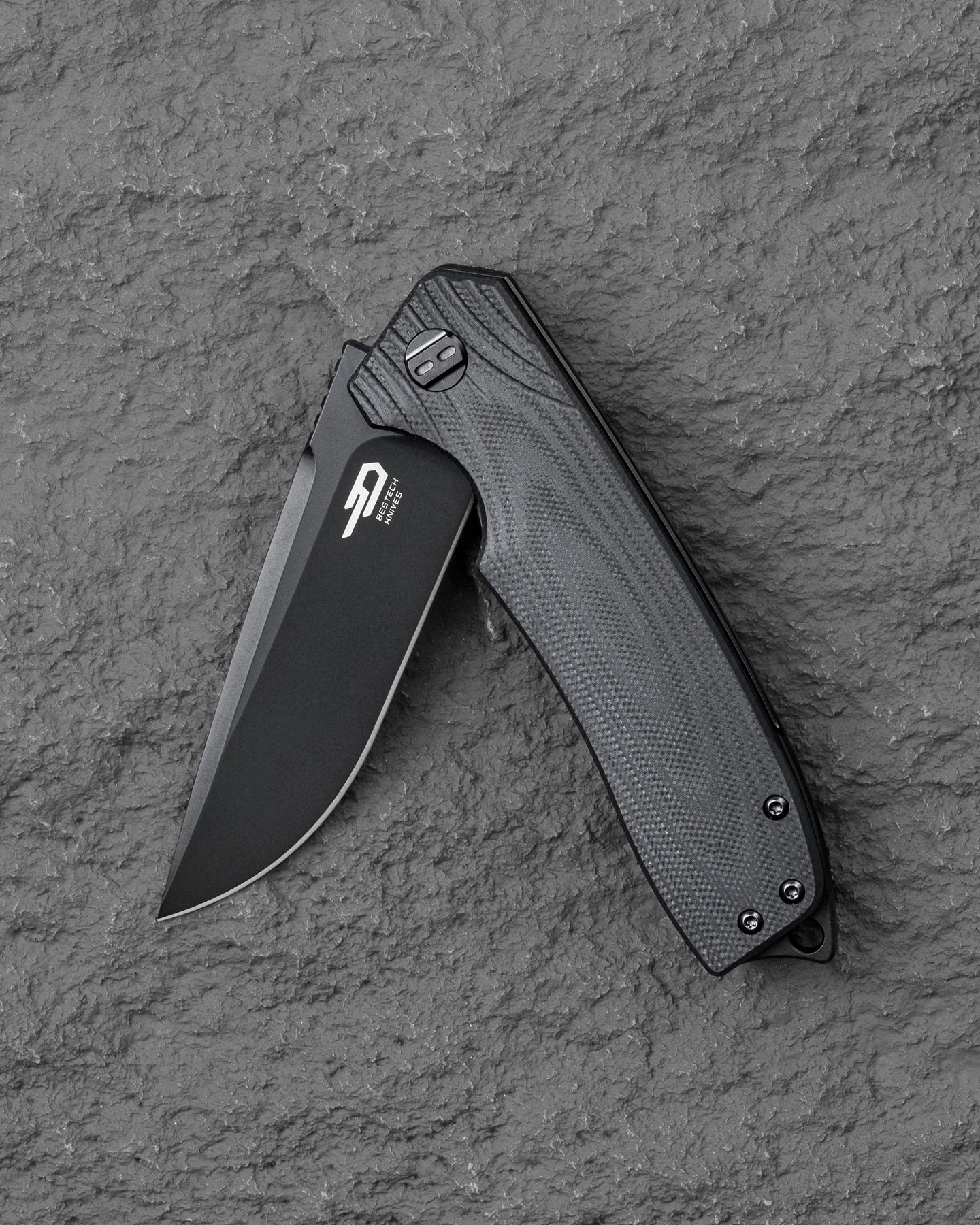 Bestech Lion BG01D D2 Blade Black G10 Handle Liner Lock Folding Knife