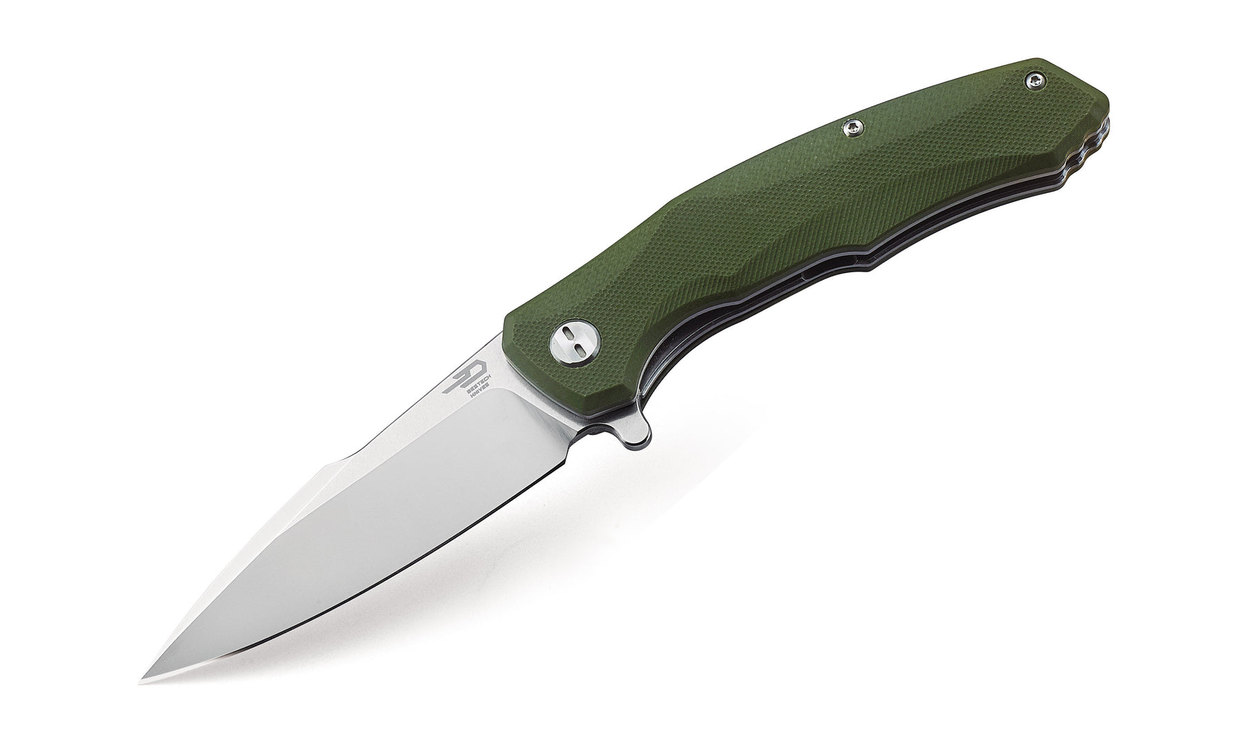 Bestech Warwolf BG04B D2 Blade Army Green G10 Handle Liner Lock Folding Knife