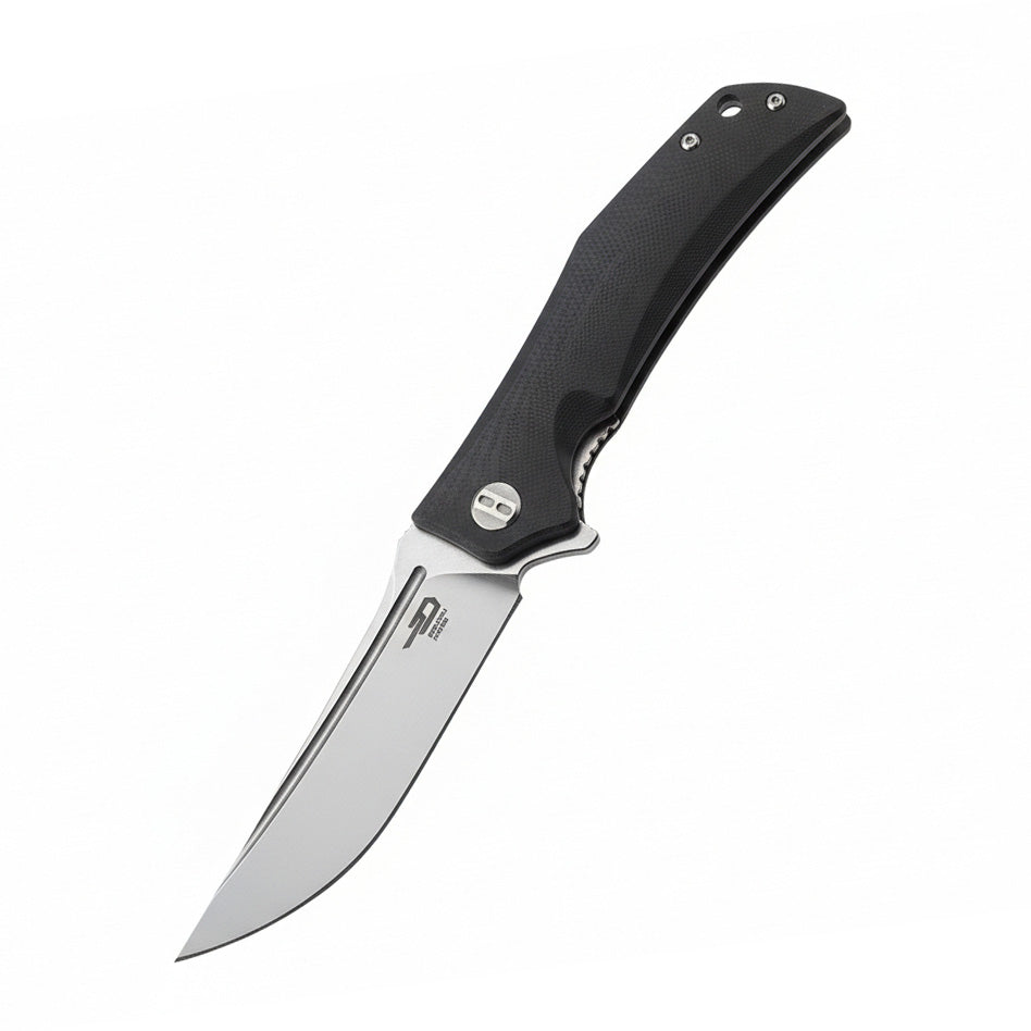 Bestech Scimitar BG05A-1 D2 Blade Black G10 Handle Liner lock Folding Knife