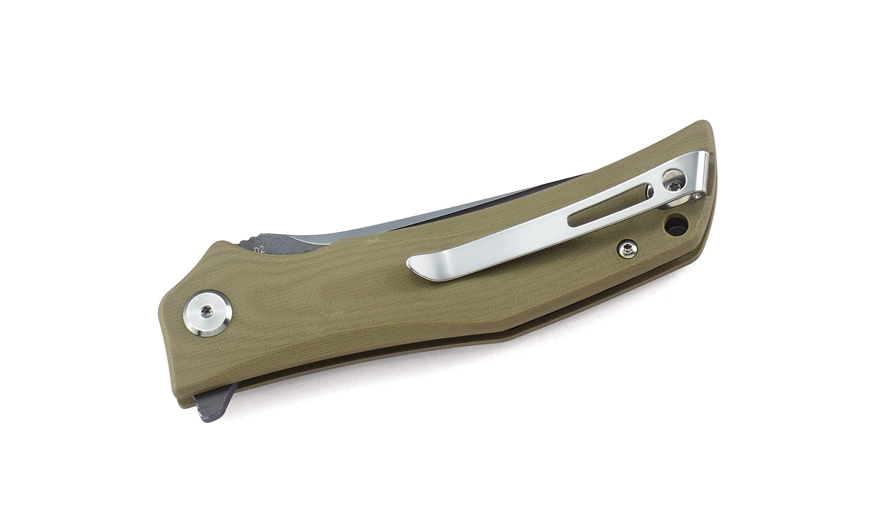 Bestech Scimitar BG05C-2 D2 Blade Black G10 Handle Liner lock Folding Knife