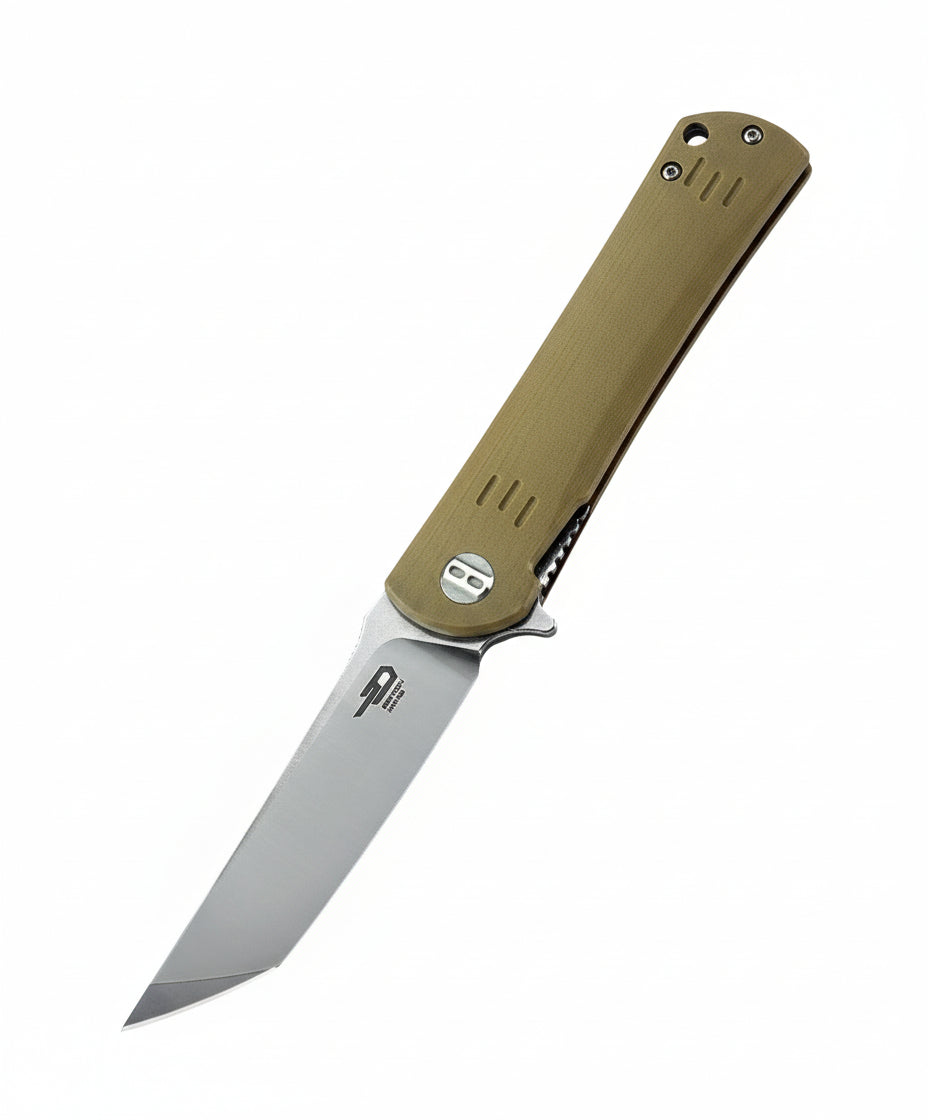 Bestech Kendo BG06C-1 D2 Blade Beige G10 Handle Liner lock Folding Knife