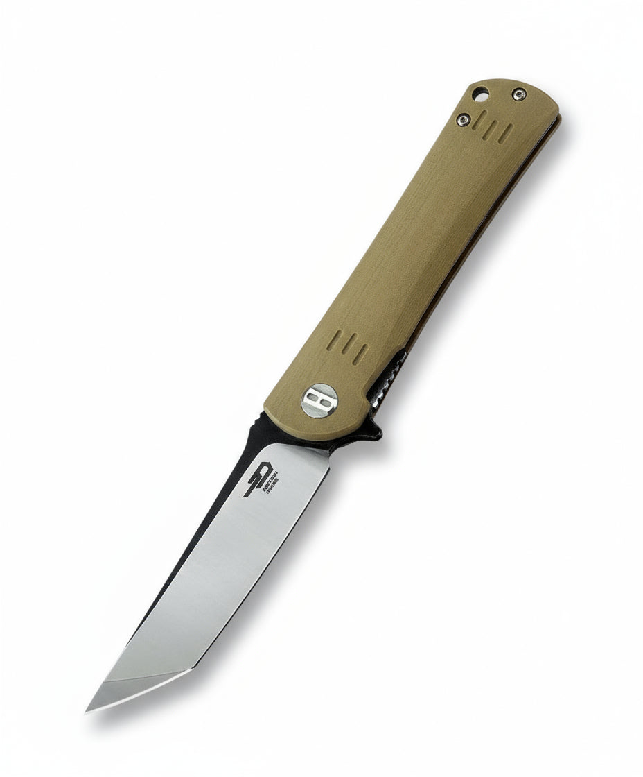 Bestech Kendo BG06C-2 D2 Blade Beige G10 Handle Liner lock Folding Knife