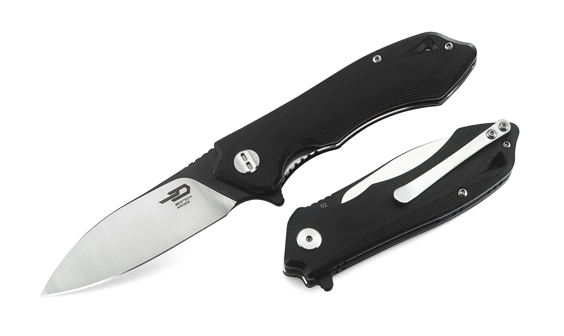 Bestech Beluga BG11D-1 D2 Blade G10 Handle Liner Lock Folding Knife