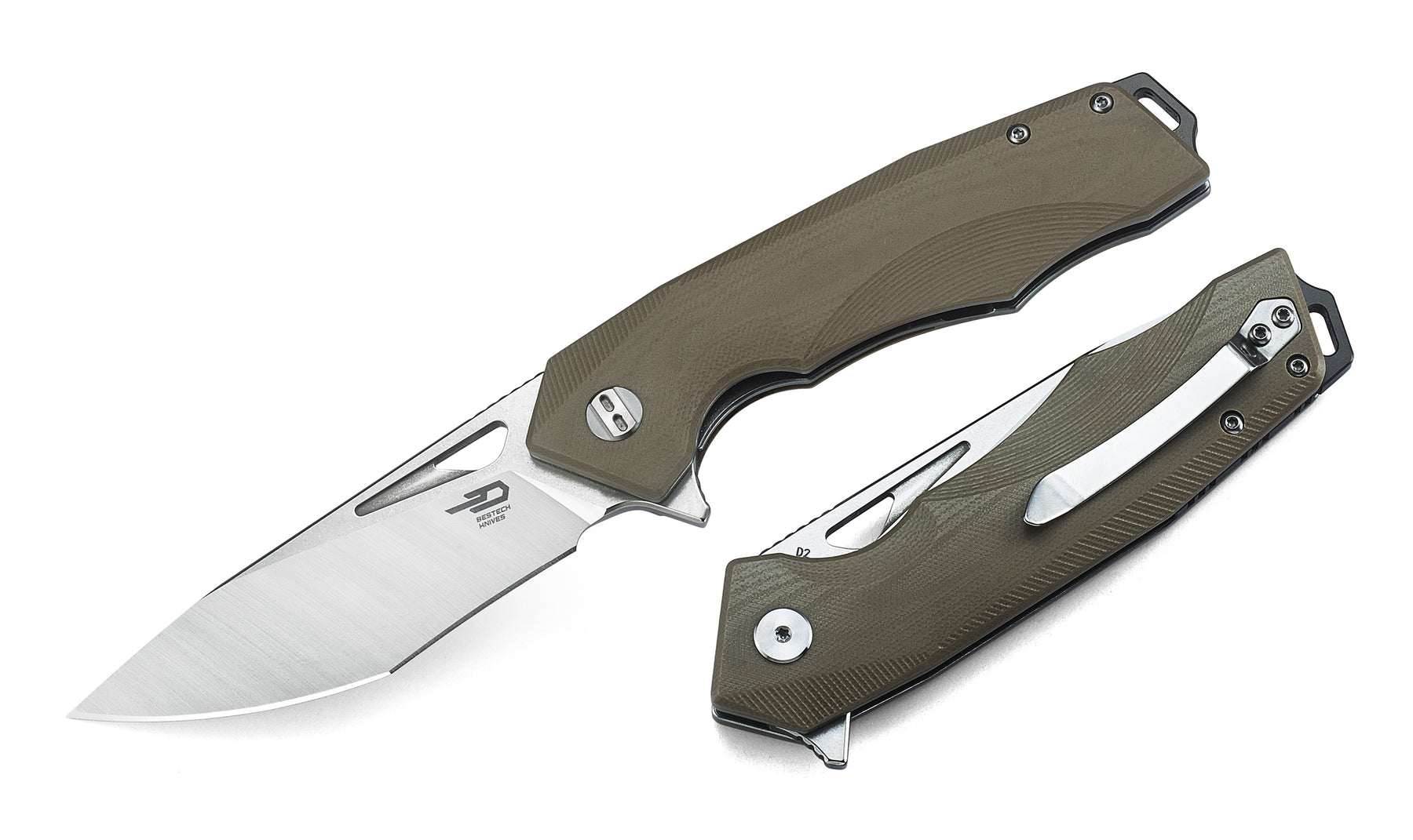 Bestech Toucan BG14C-1 D2 Blade G10 Handle Liner Lock Folding Knife