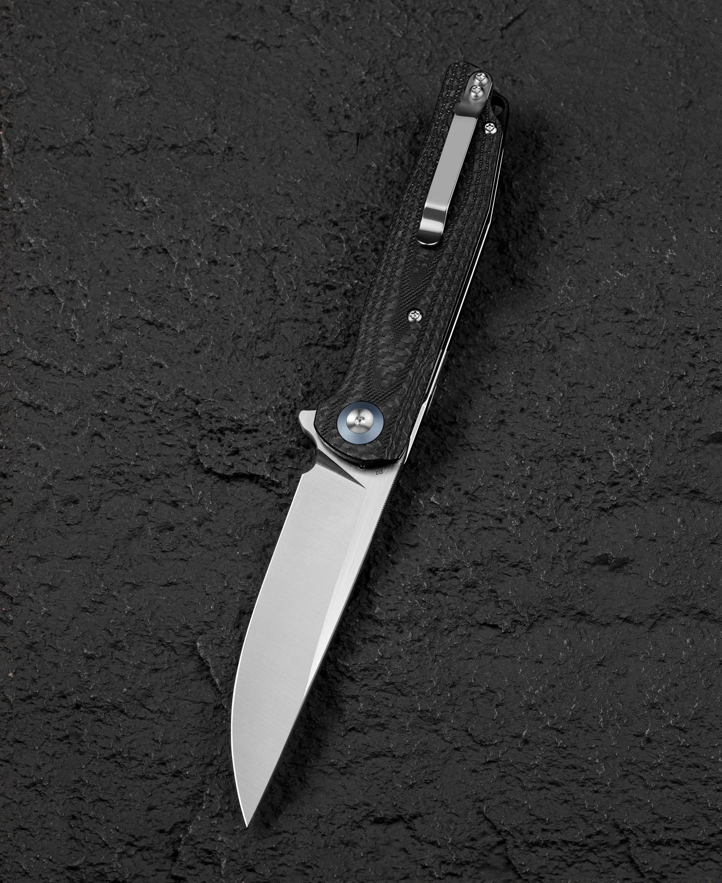 Bestech Ascot BG19A D2 Blade Carbon Fiber+G10 Handle Liner Lock Folding Knife