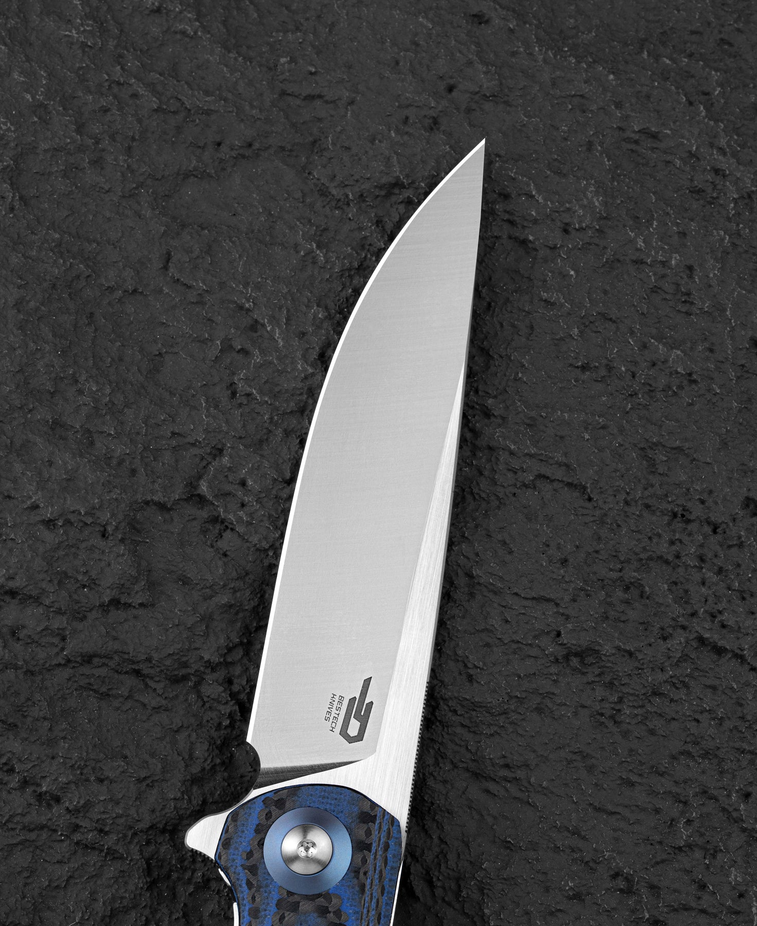 Bestech Ascot BG19C D2 Blade Carbon Fiber+G10 Handle Liner Lock Folding Knife