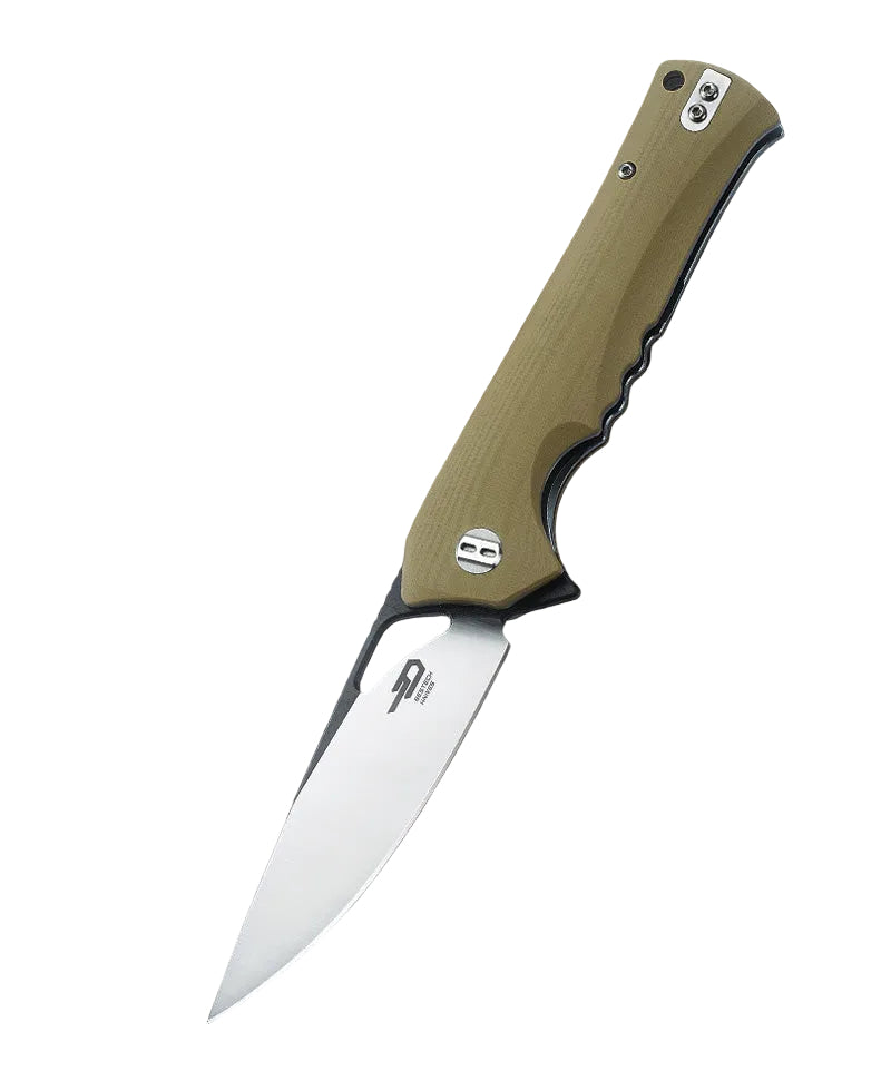Bestech Muskie BG20C-2 D2 Blade G10 Handle Liner Lock Folding Knife