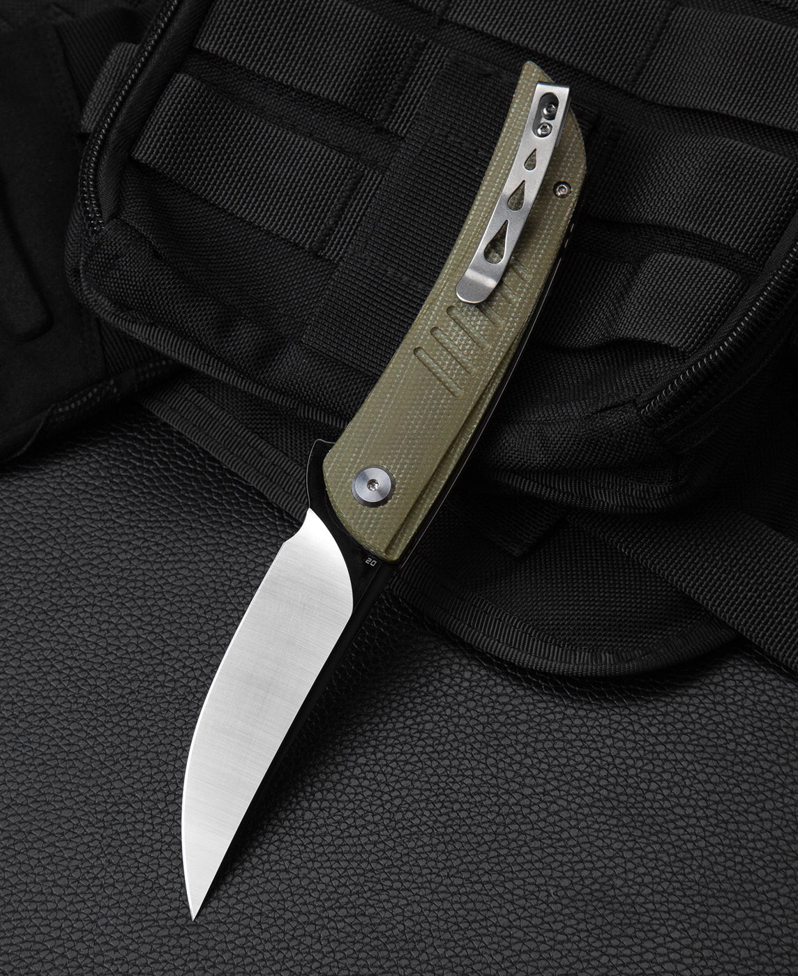 Bestech Swift BG30A-2 D2 Blade Green Micarta Handle Liner Lock Folding Knife