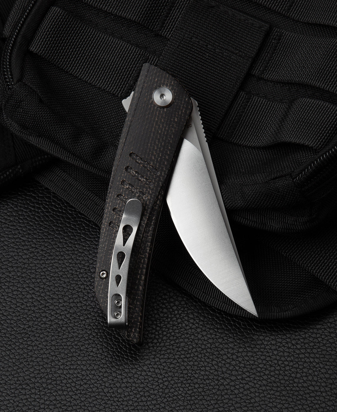 Bestech Swift BG30B-1 D2 Blade Black Micarta Handle Liner Lock Folding Knife