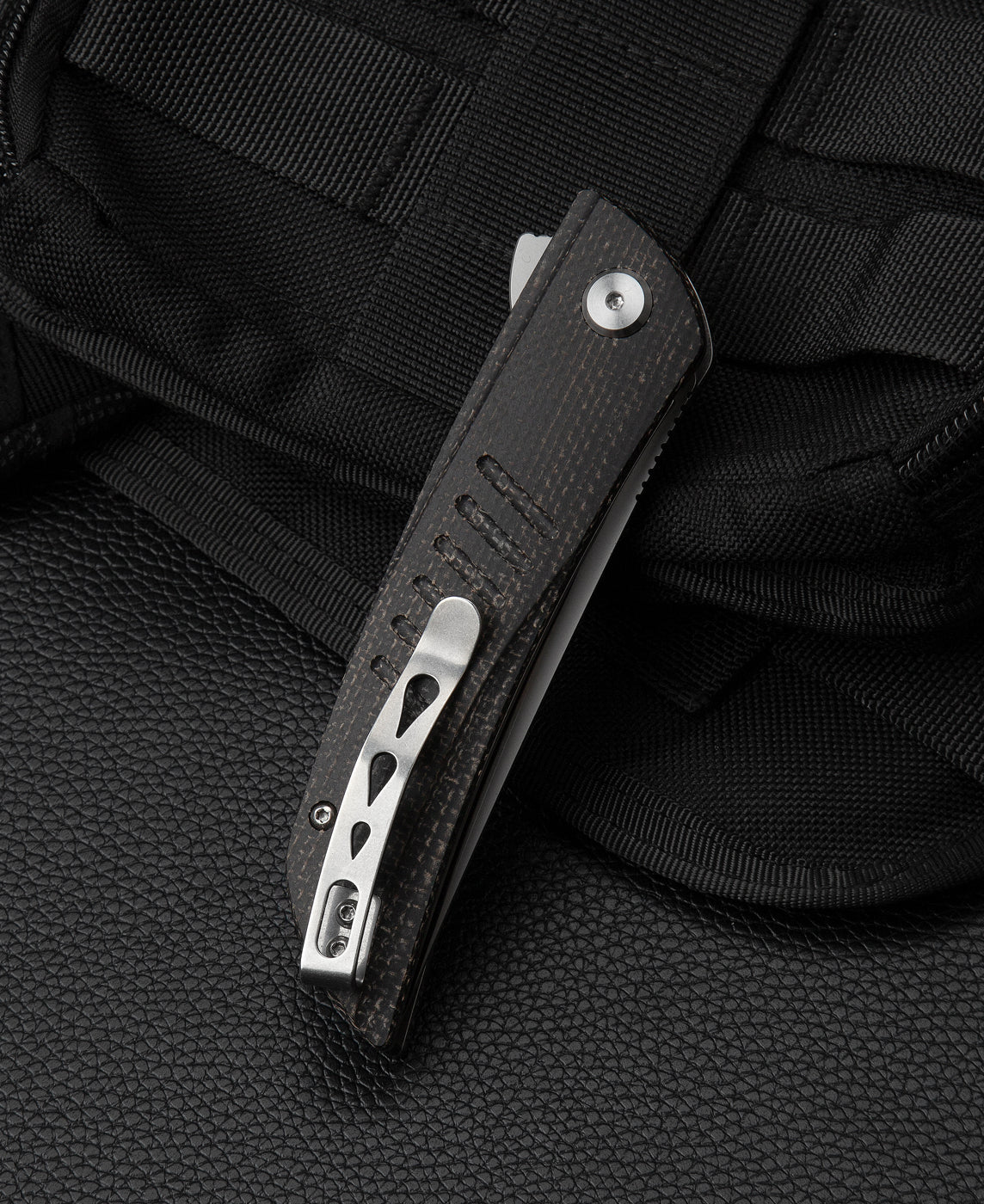 Bestech Swift BG30B-1 D2 Blade Black Micarta Handle Liner Lock Folding Knife