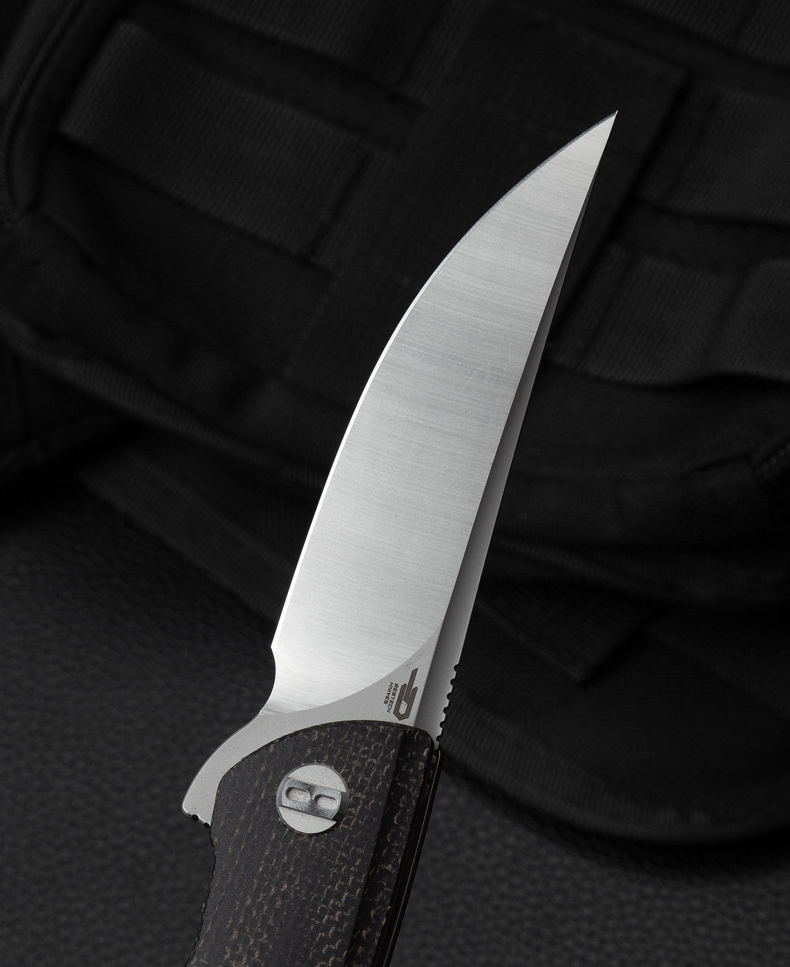 Bestech Swift BG30B-1 D2 Blade Black Micarta Handle Liner Lock Folding Knife