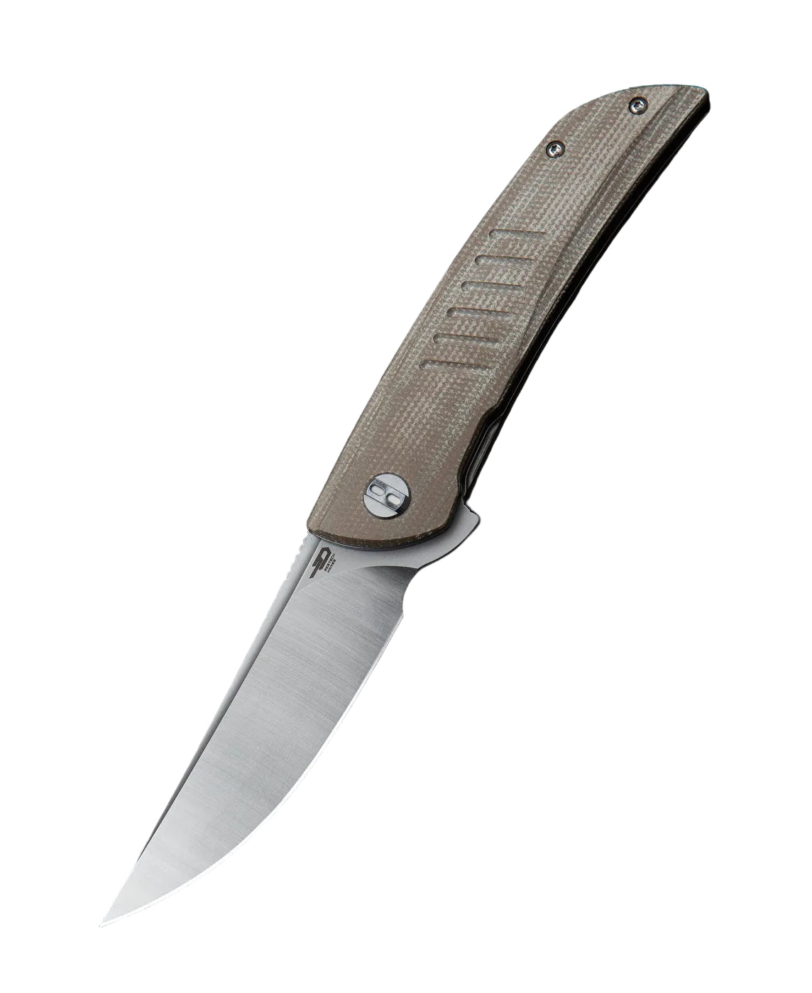 Bestech Swift BG30C-1 D2 Blade Beige Micarta Handle Liner Lock Folding Knife