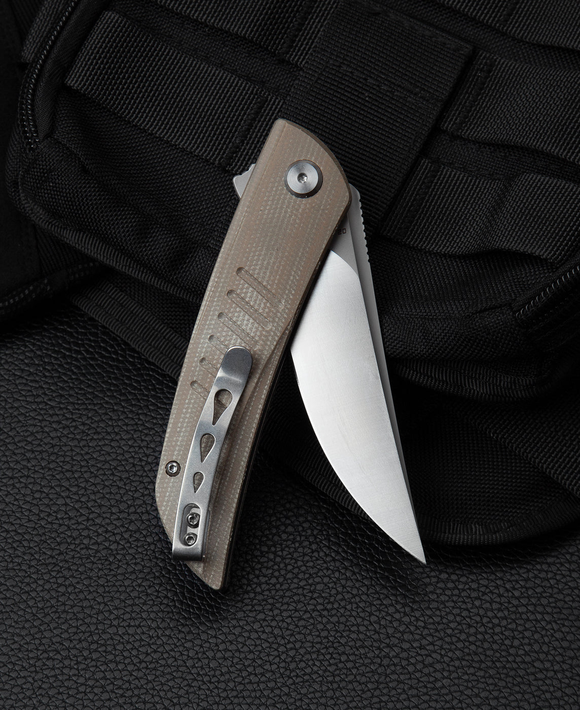 Bestech Swift BG30C-1 D2 Blade Beige Micarta Handle Liner Lock Folding Knife