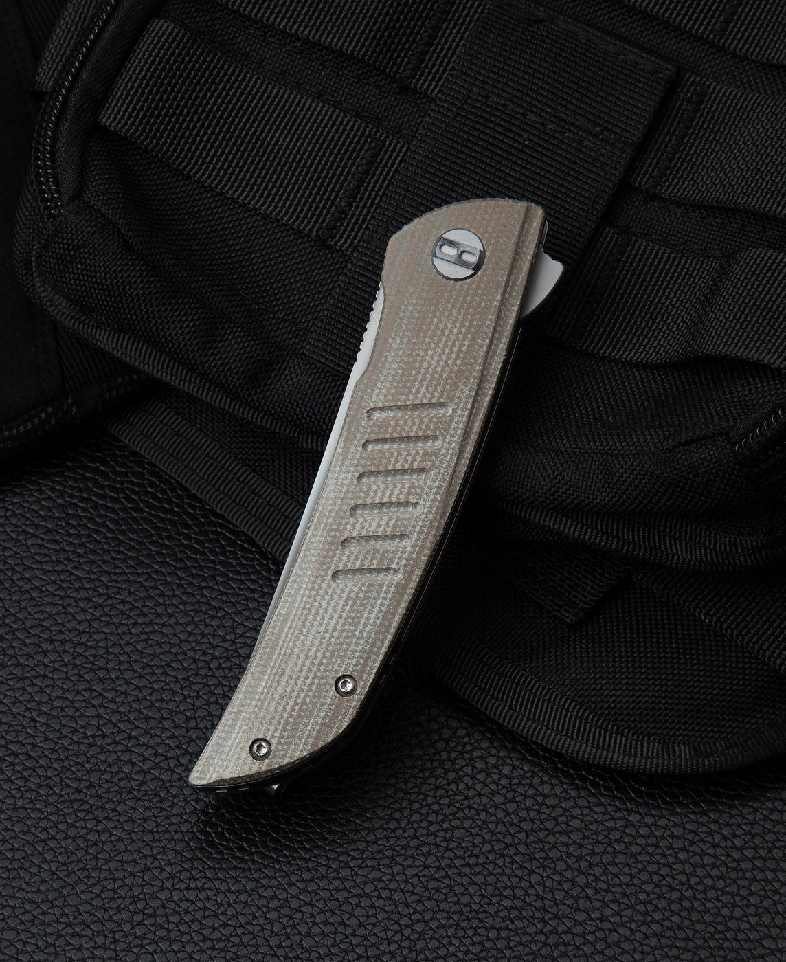 Bestech Swift BG30C-1 D2 Blade Beige Micarta Handle Liner Lock Folding Knife