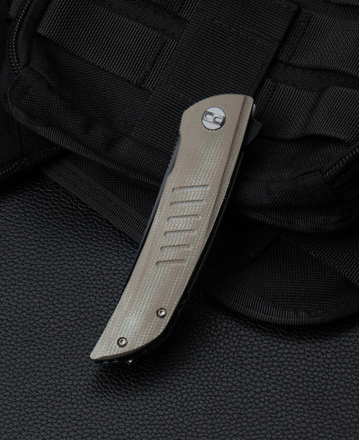Bestech Swift BG30C-2 D2 Blade Beige Micarta Handle Liner Lock Folding Knife