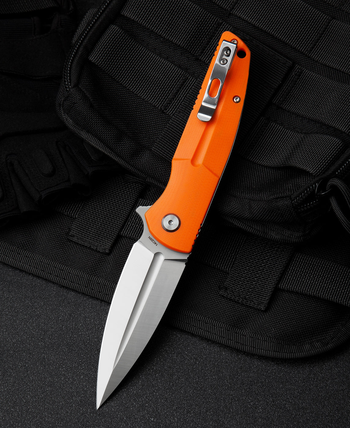 Bestech Fin BG34B-1 14C28N Blade G10 Handle Liner Lock Folding Knife