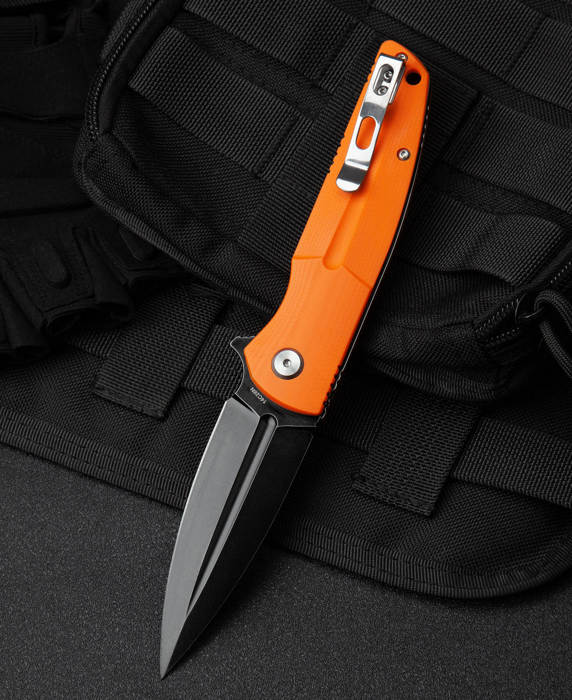 Bestech Fin BG34B-3 14C28N Blade G10 Handle Liner Lock Folding Knife