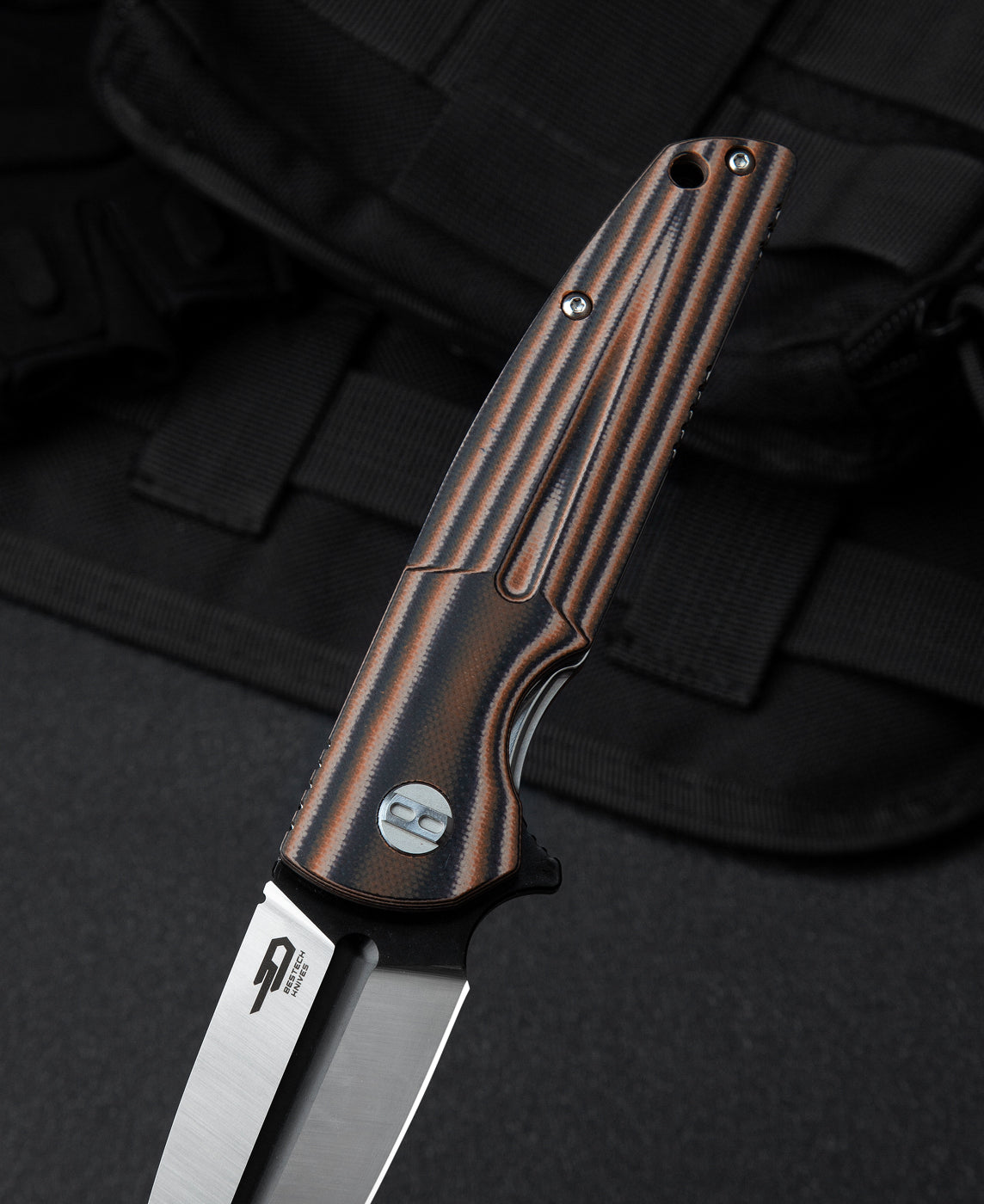 Bestech Fin BG34C-2 14C28N Blade G10 Handle Liner Lock Folding Knife