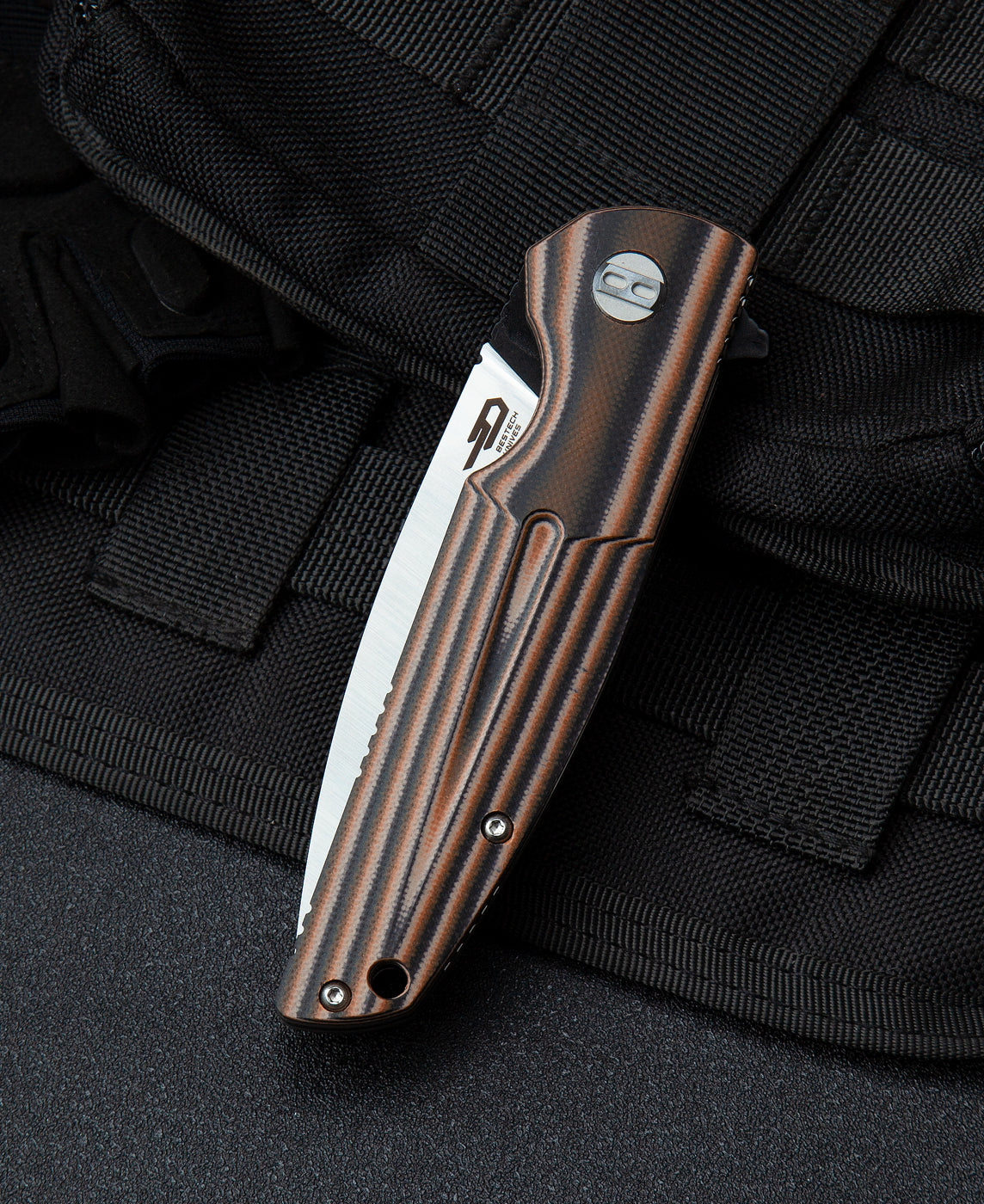 Bestech Fin BG34C-2 14C28N Blade G10 Handle Liner Lock Folding Knife
