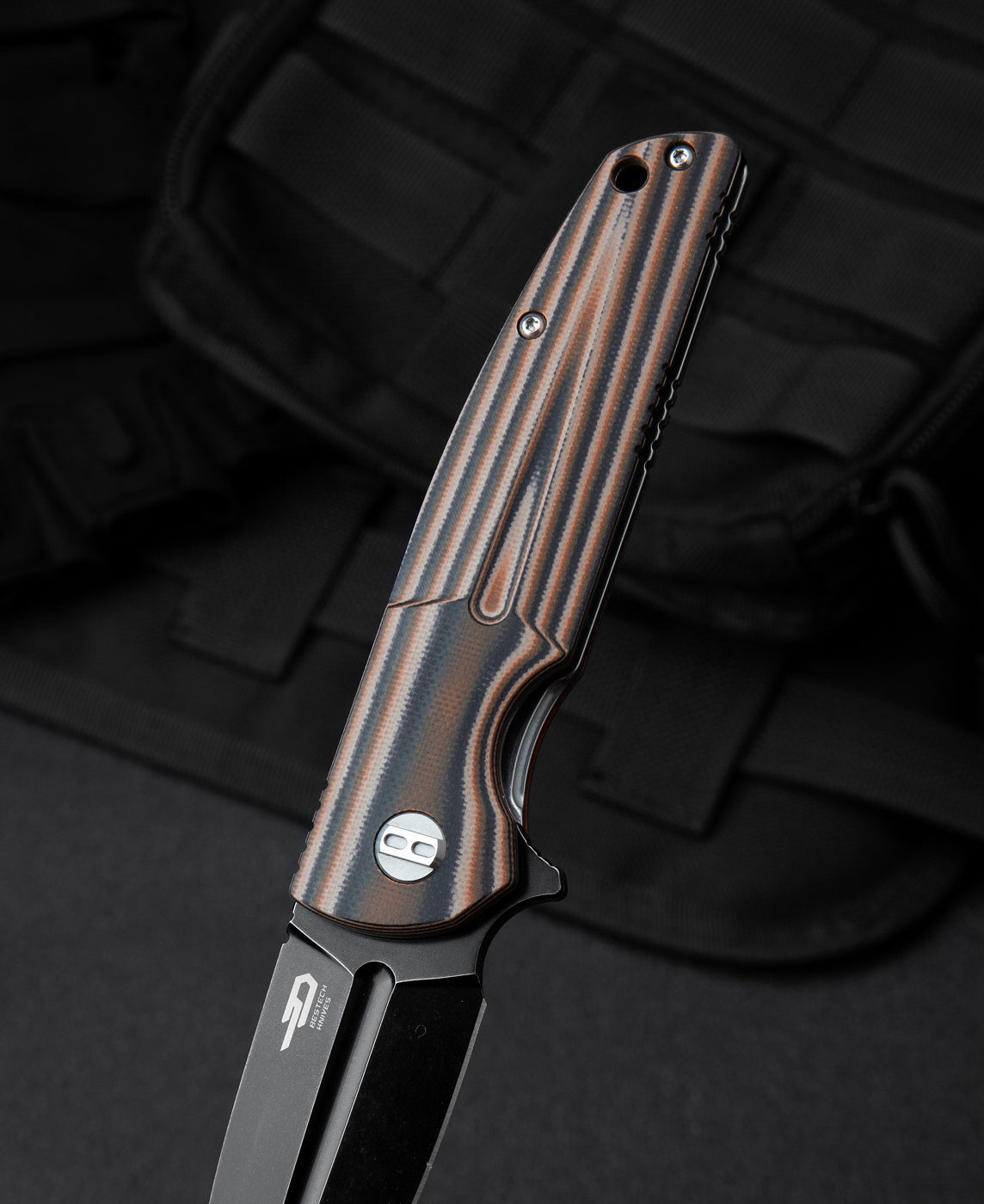 Bestech Fin BG34C-3 14C28N Blade G10 Handle Liner Lock Folding Knife
