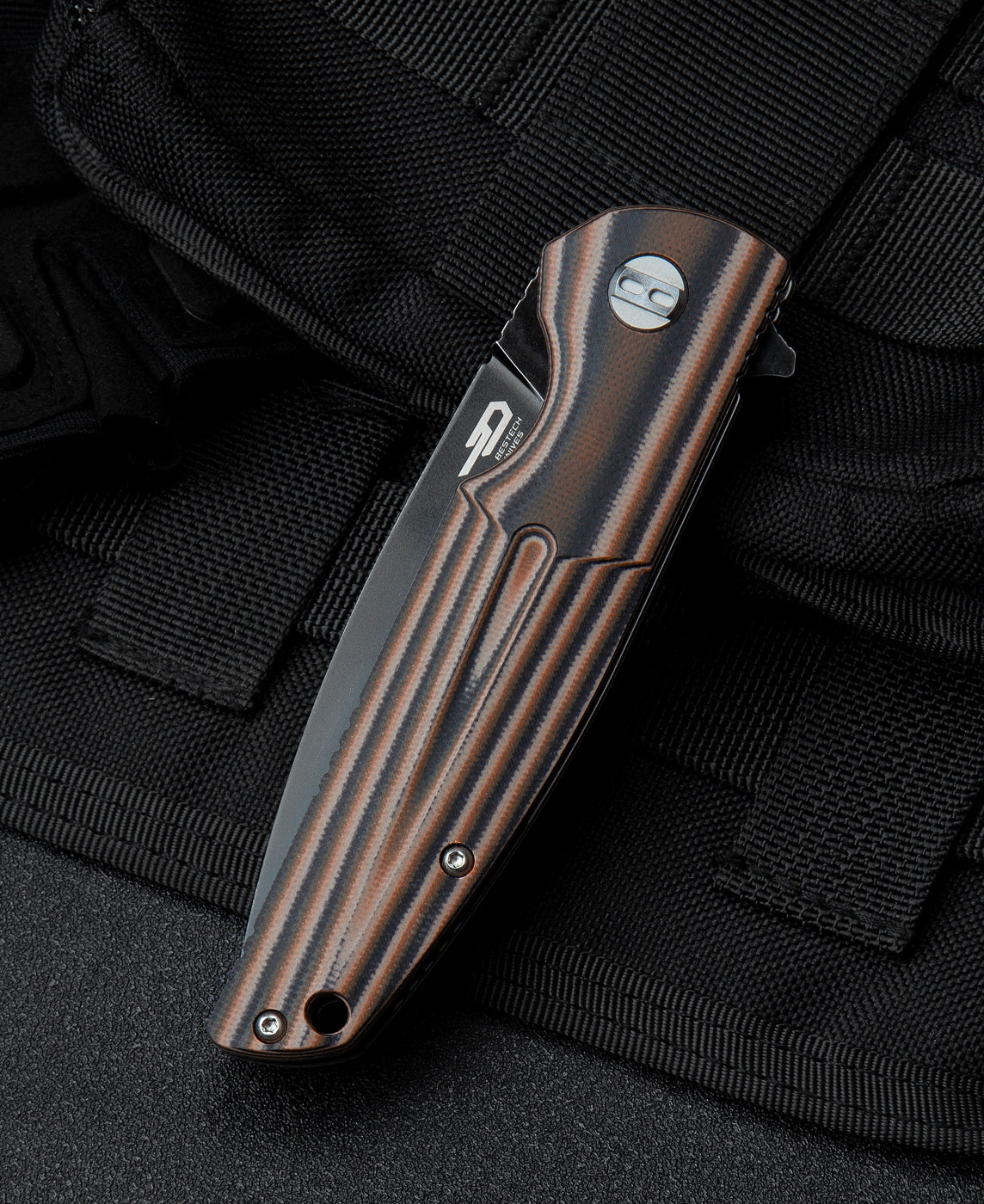 Bestech Fin BG34C-3 14C28N Blade G10 Handle Liner Lock Folding Knife