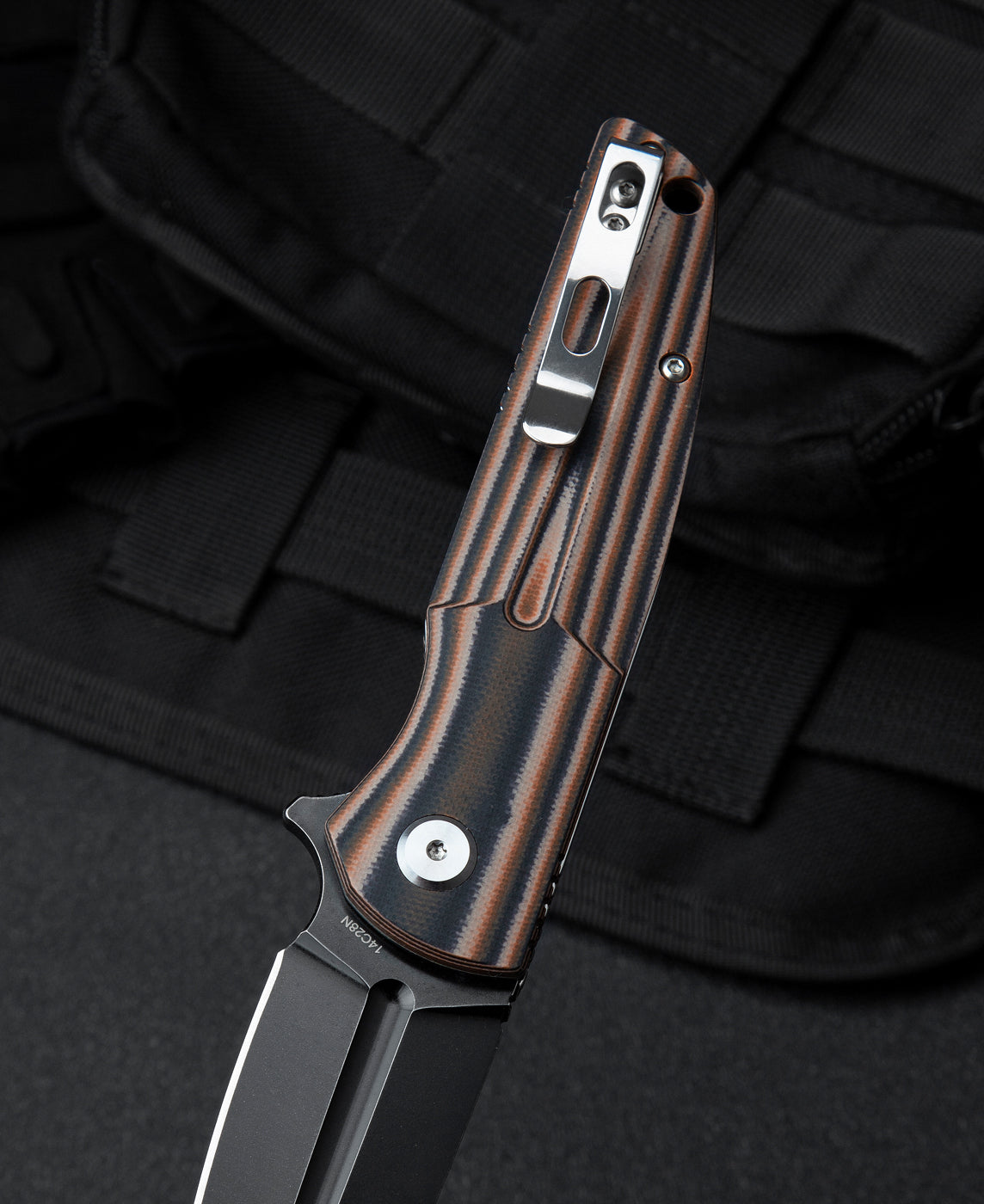 Bestech Fin BG34C-3 14C28N Blade G10 Handle Liner Lock Folding Knife