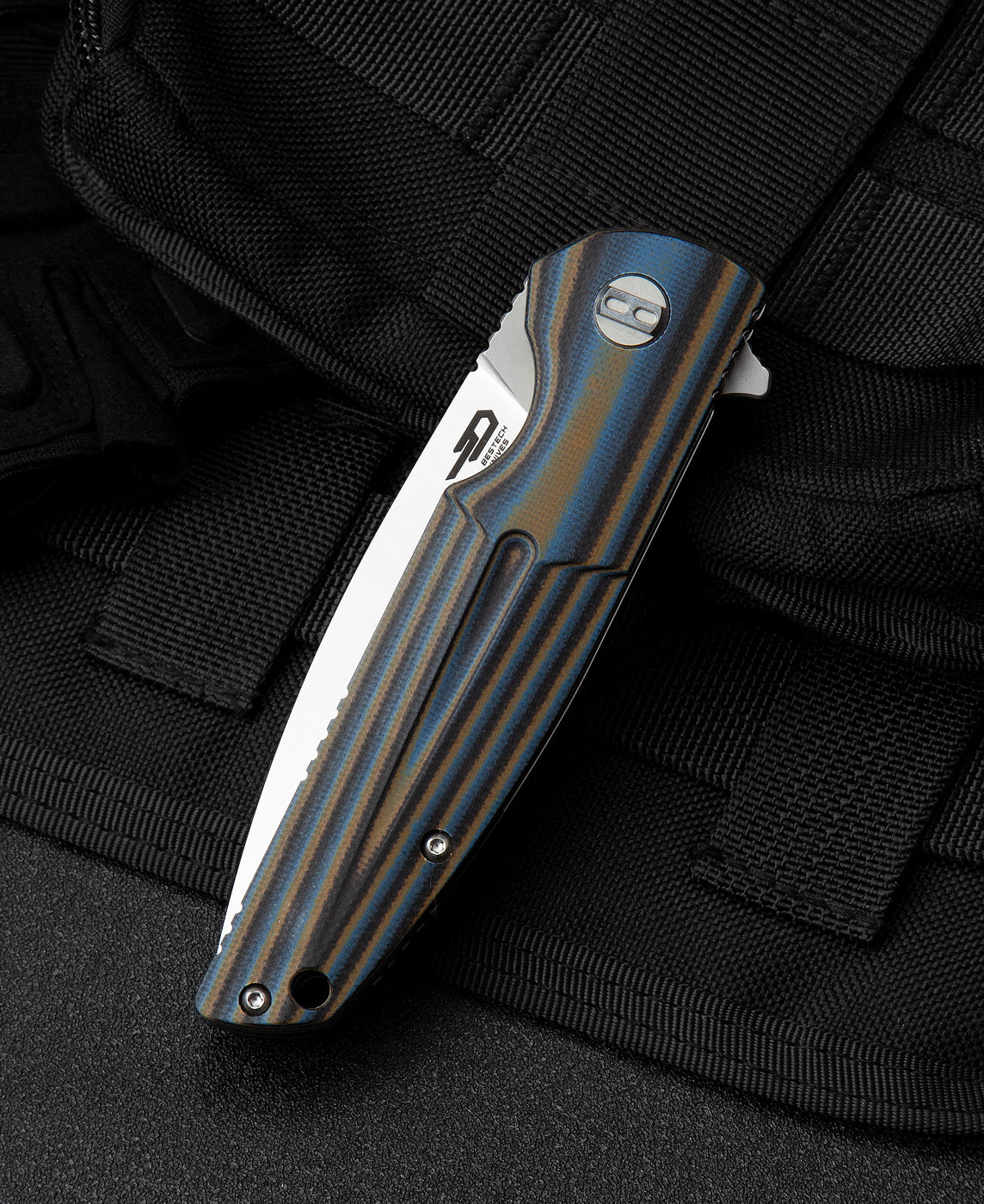 Bestech Fin BG34D-1 14C28N Blade G10 Handle Liner Lock Folding Knife