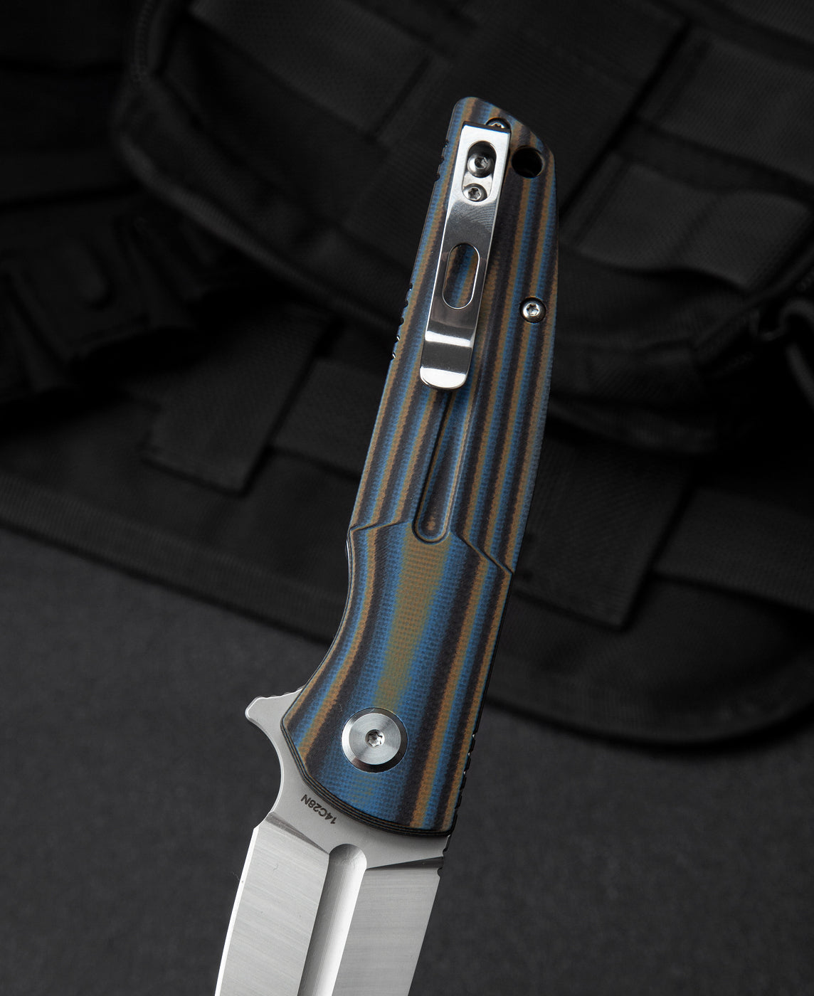 Bestech Fin BG34D-1 14C28N Blade G10 Handle Liner Lock Folding Knife