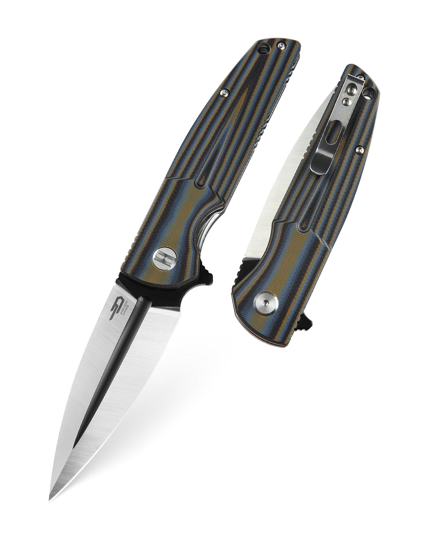 Bestech Fin BG34D-2 14C28N Blade G10 Handle Liner Lock Folding Knife