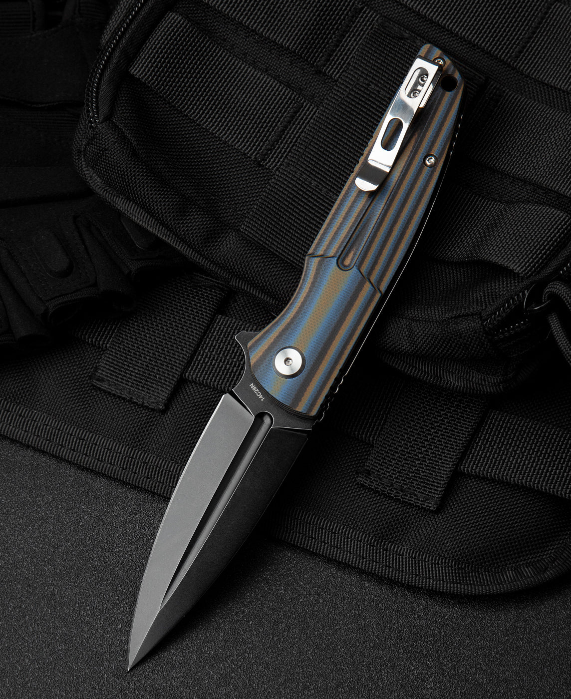 Bestech Fin BG34D-3 14C28N Blade G10 Handle Liner Lock Folding Knife